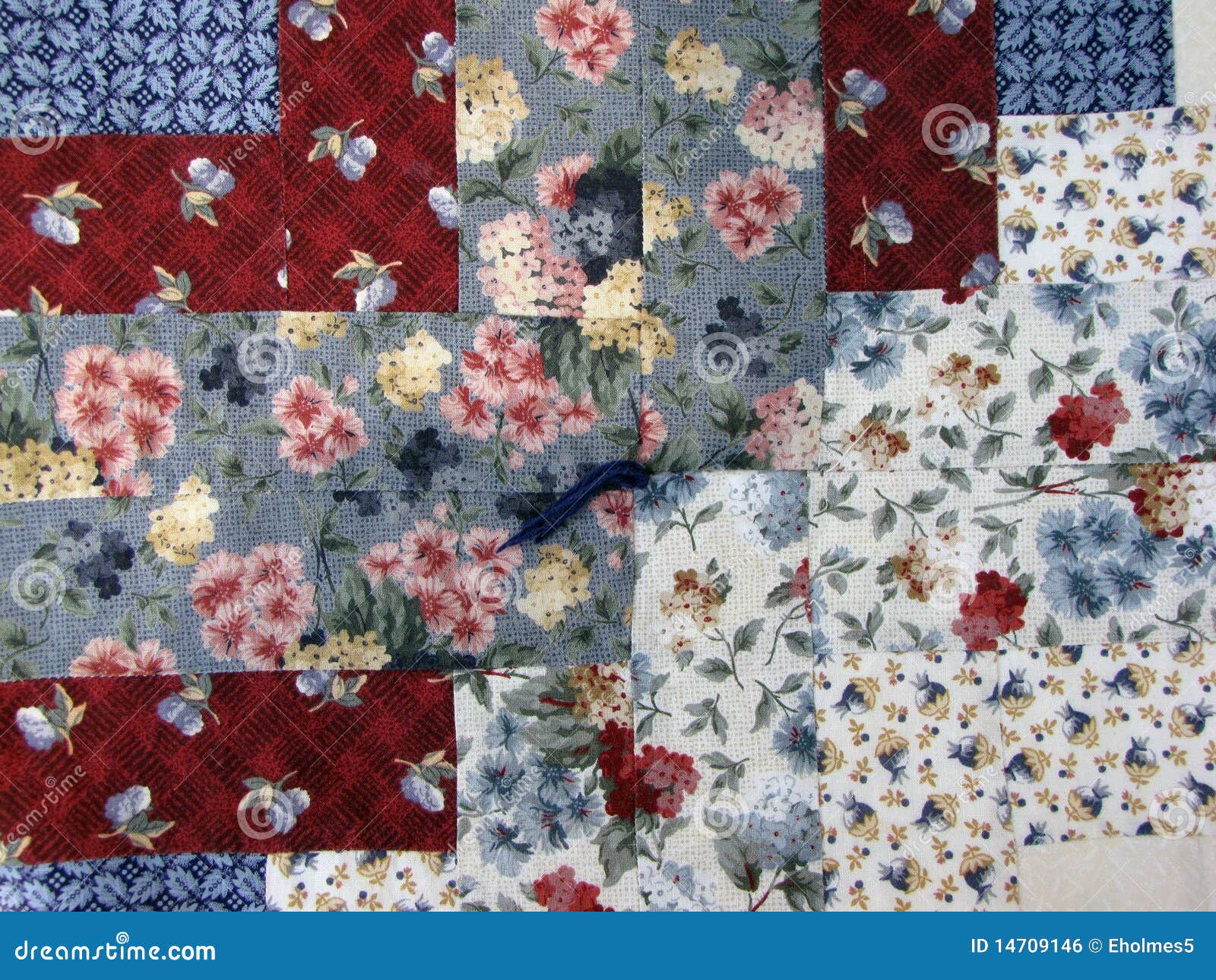 Quilt stock photo. Image of flowers, floral, sewing, background 14709146