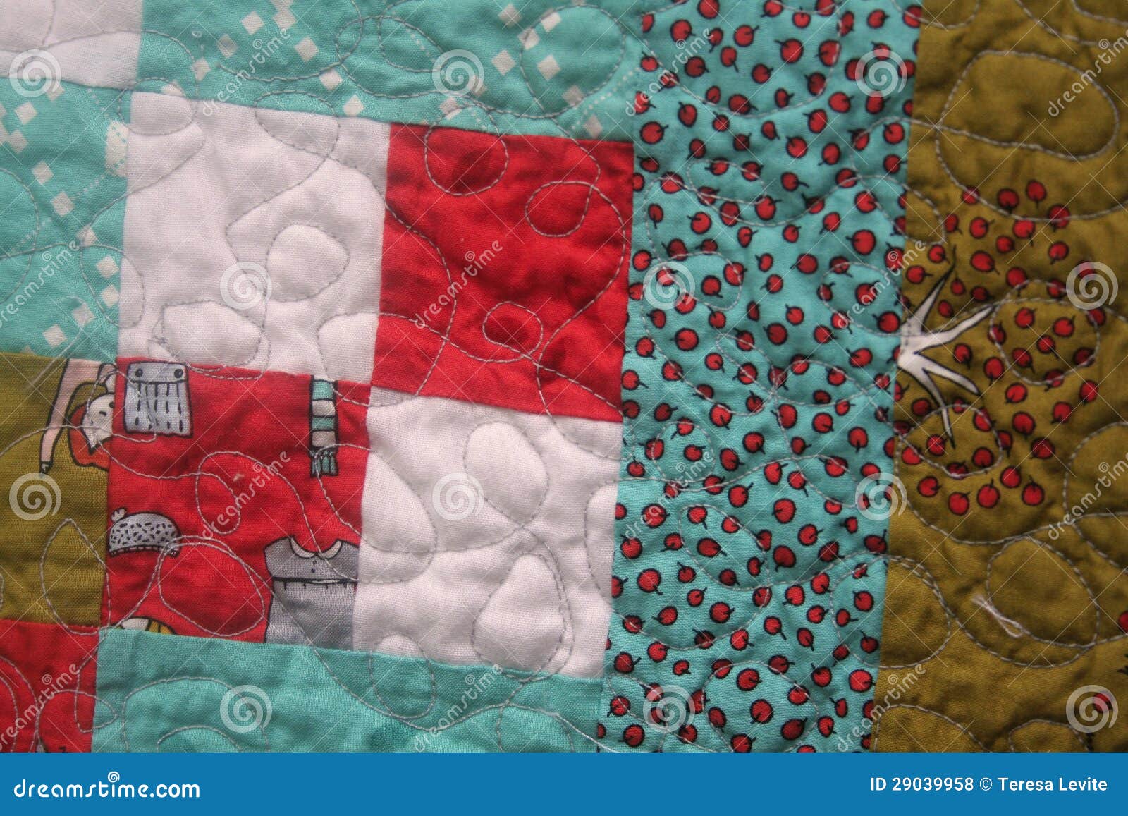 Quilt stock photo. Image of cotton, quilt, sewn, design 29039958