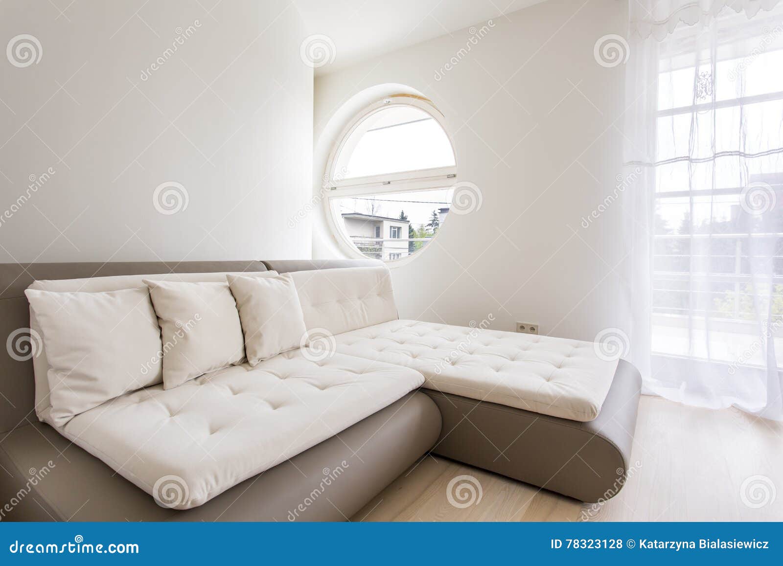 Quilted corner sofa stock photo. Image of couch, stylish 78323128