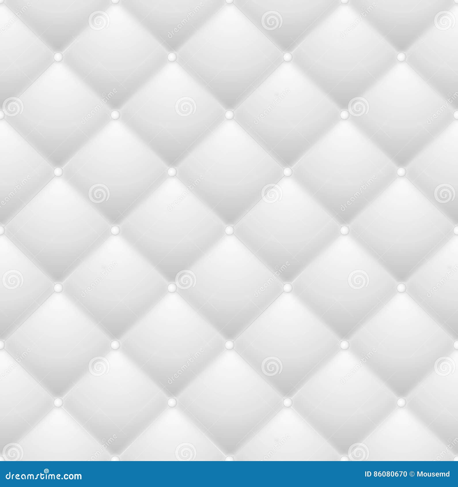 Quilted Pattern Vector White Soft Neutral Background Seamless