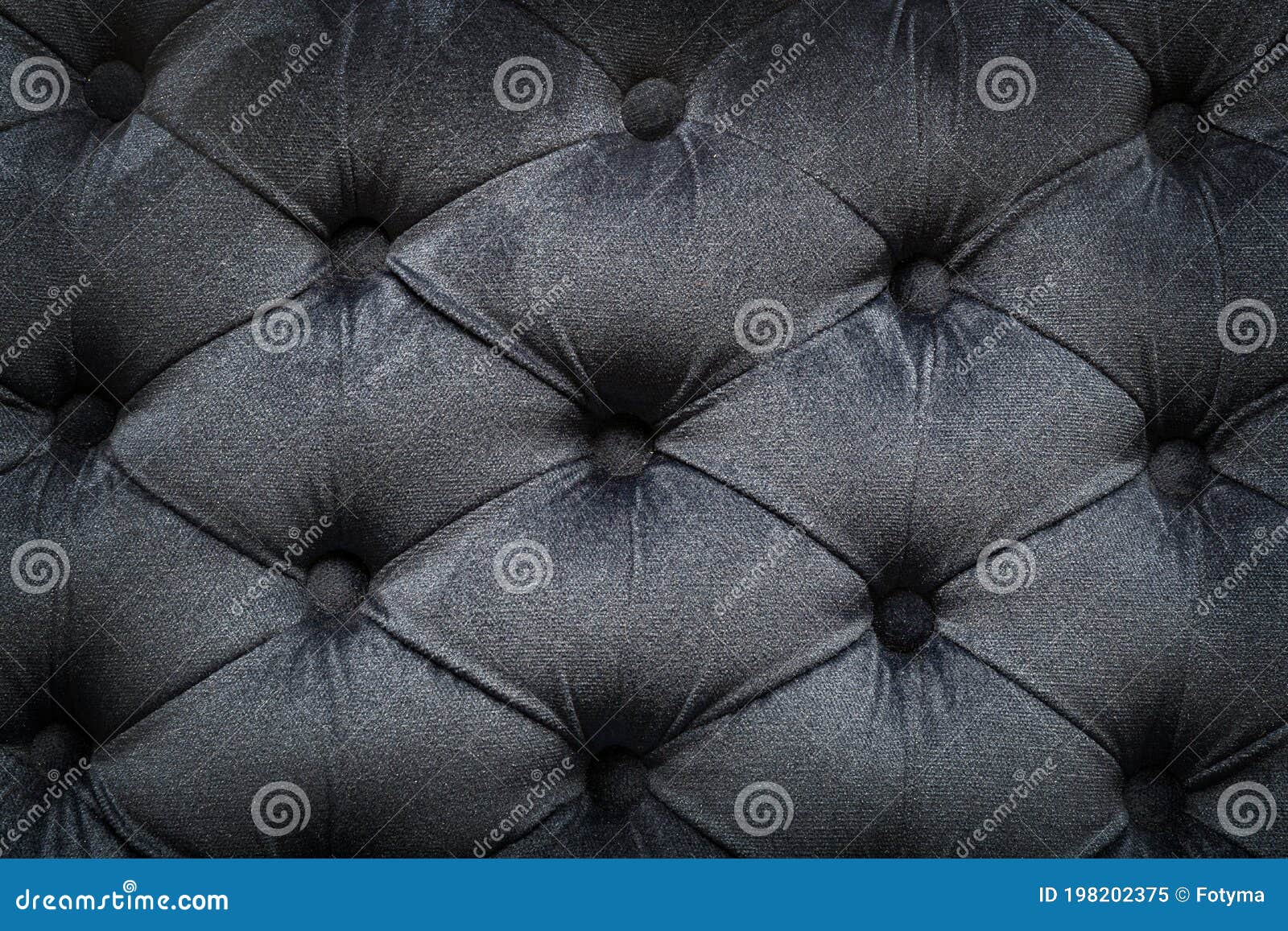 Quilted Velvet Black Fabric Stock Image Image of velure, soft 198202375