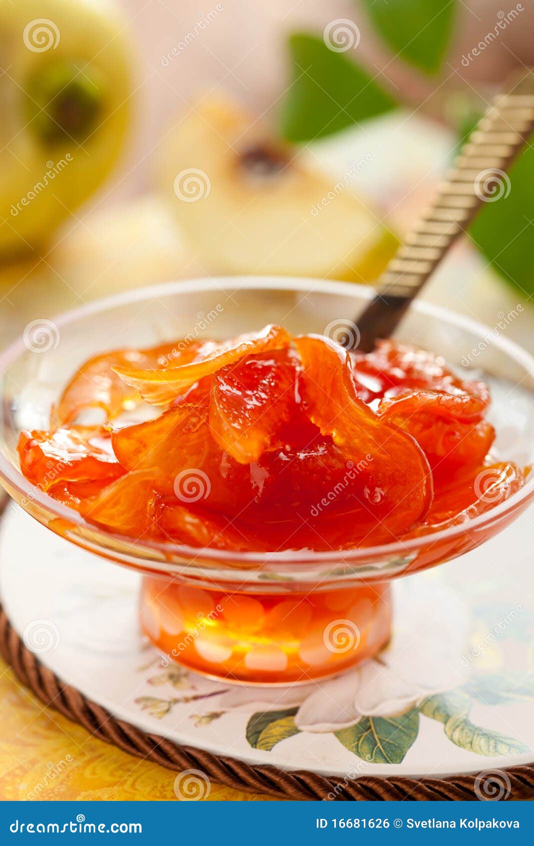Quince jam stock photo. Image of delicious, fresh, breakfast 16681626