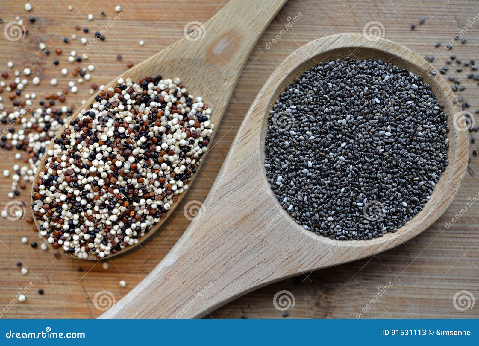 Quinoa and Chia stock image. Image of cerealie, brightly 91531113