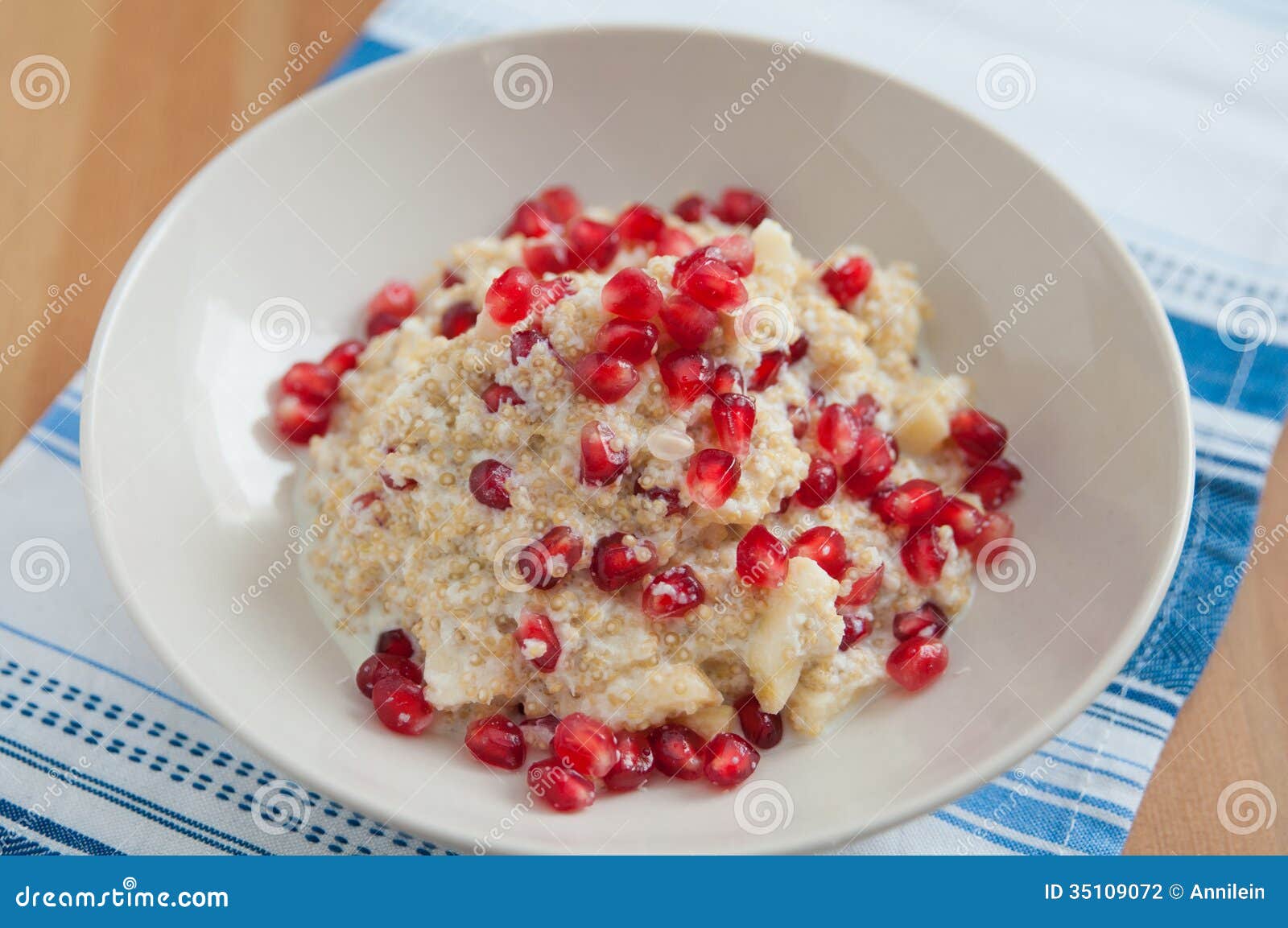 Quinoa Coconut Milk Rice Pudding Stock Photo Image of dieting