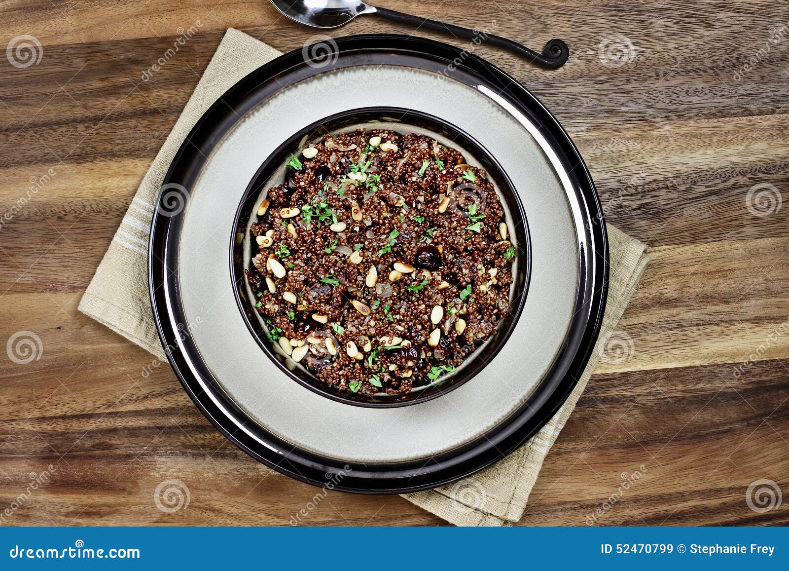 Quinoa Pilaf stock image. Image of cranberries, horizontal - 52470799