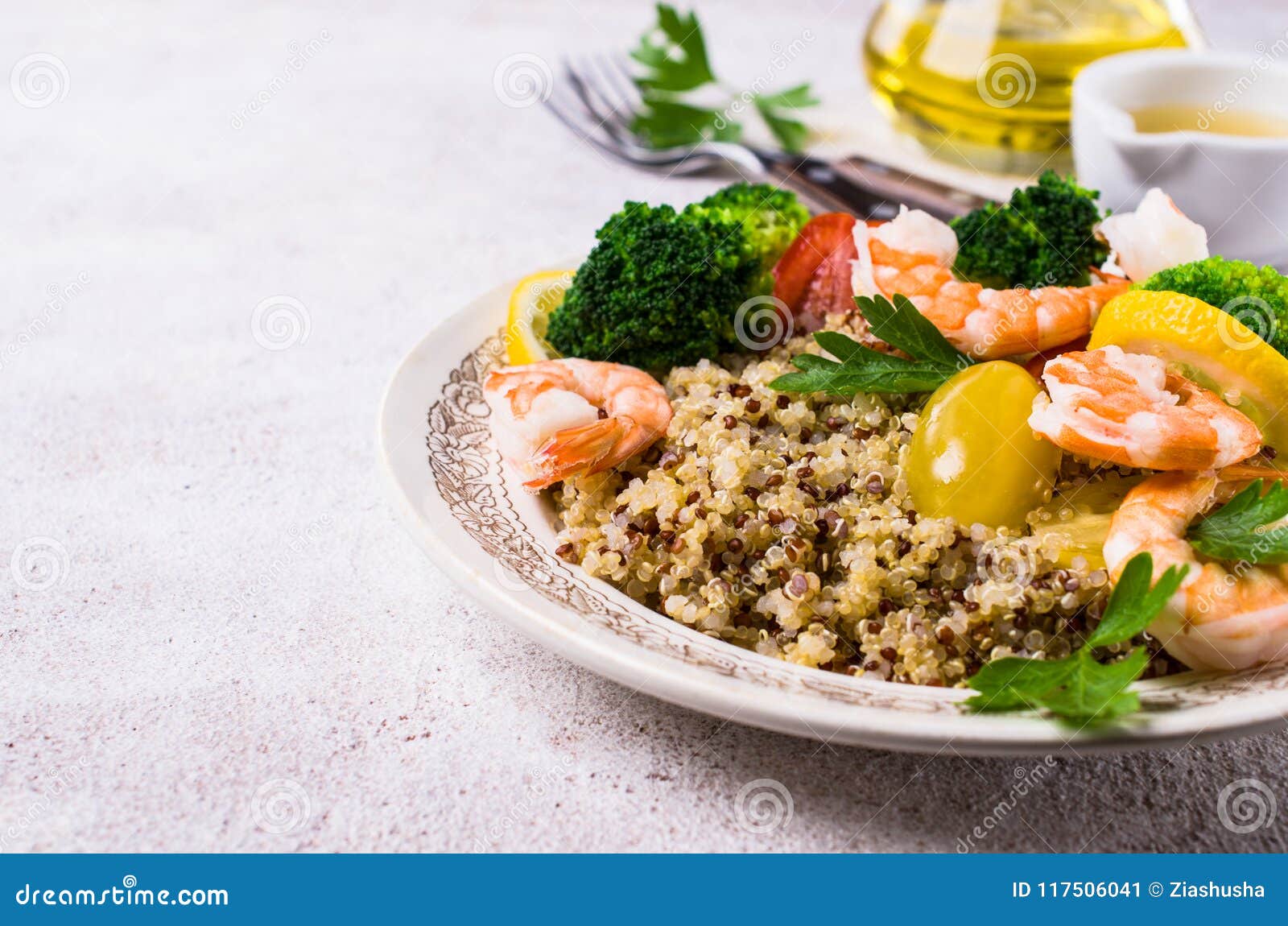 Quinoa Salad with Vegetables Stock Image - Image of dish, mustard ...