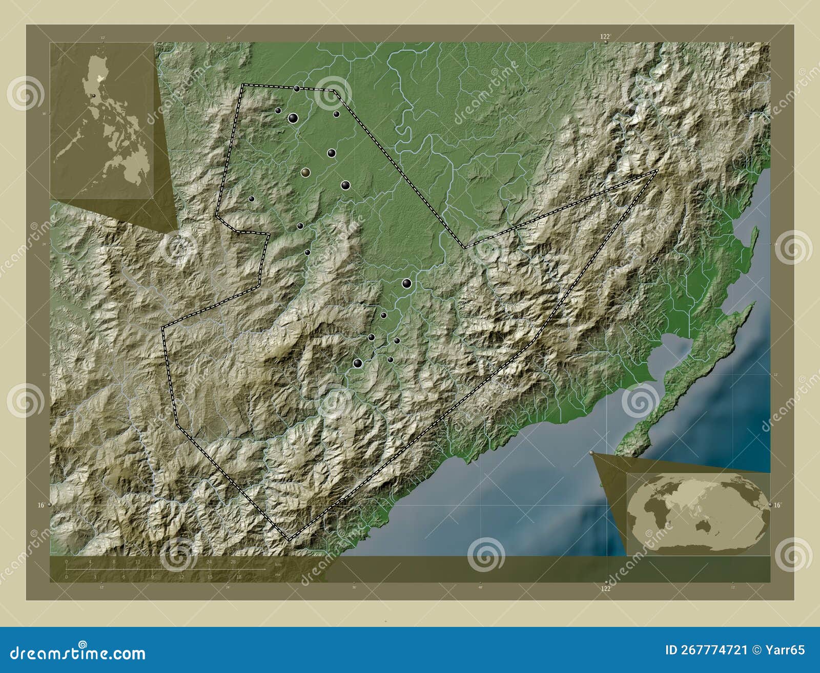 Quirino Philippines Wiki Major Cities Stock Illustration