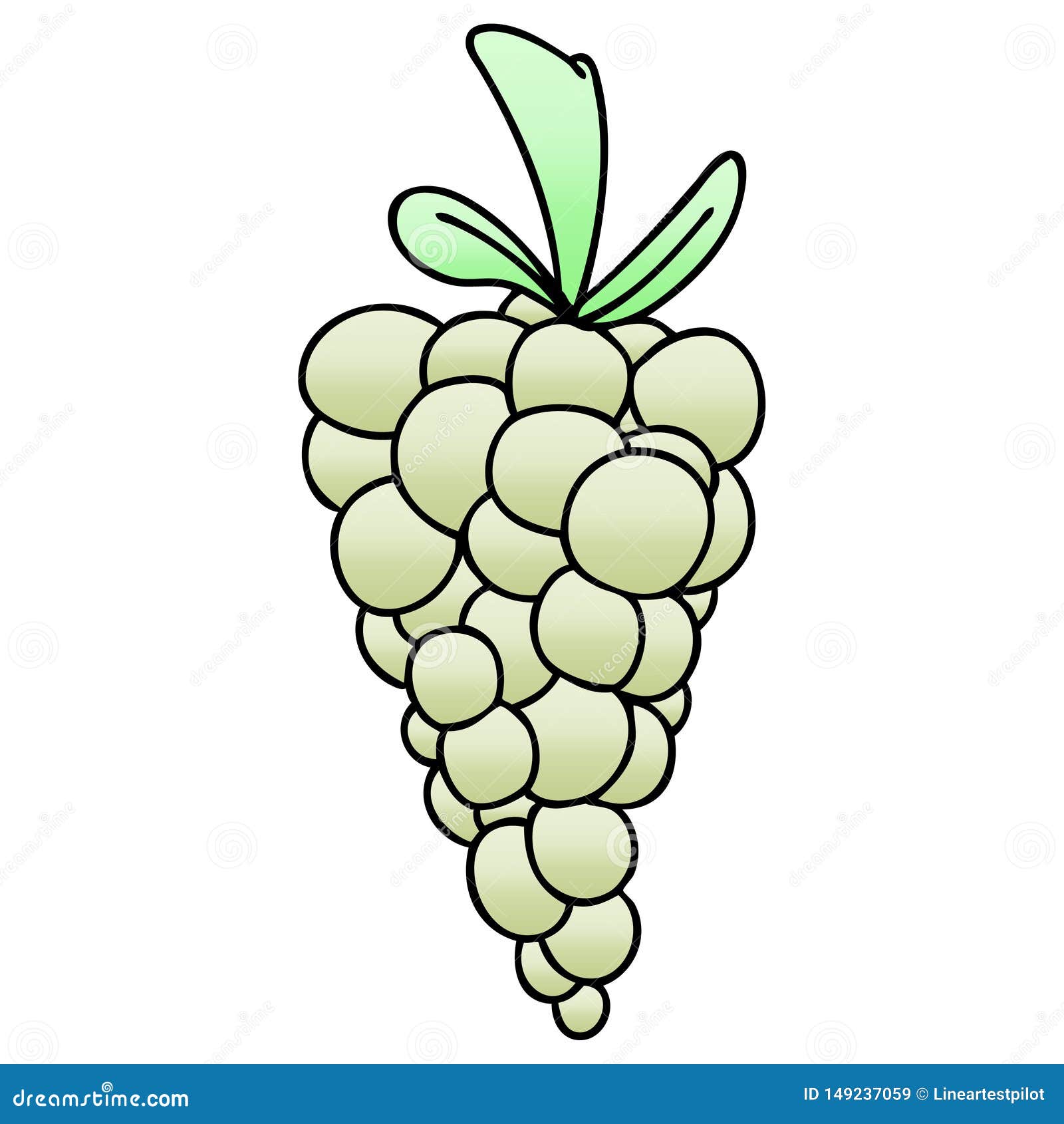 freehand drawn black and white cartoon grapes Stock Vector Image & Art -  Alamy