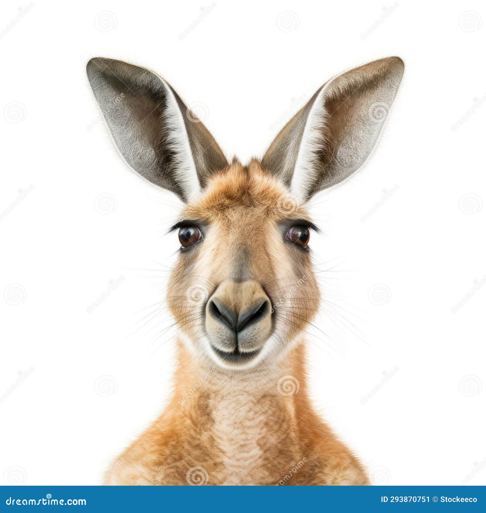 quirky portrait of a kangaroo: bold and playful close-up drawing