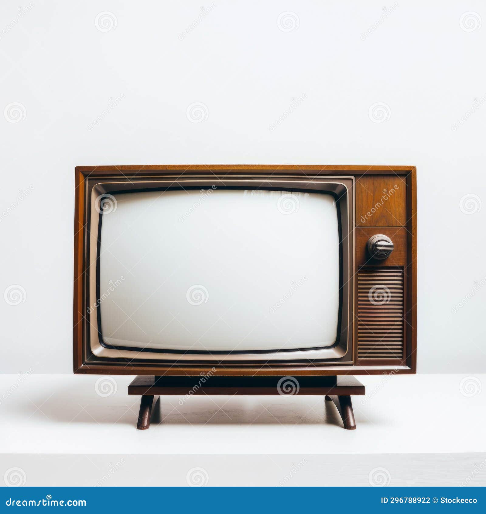 quirky pottery inspired tv set on white background