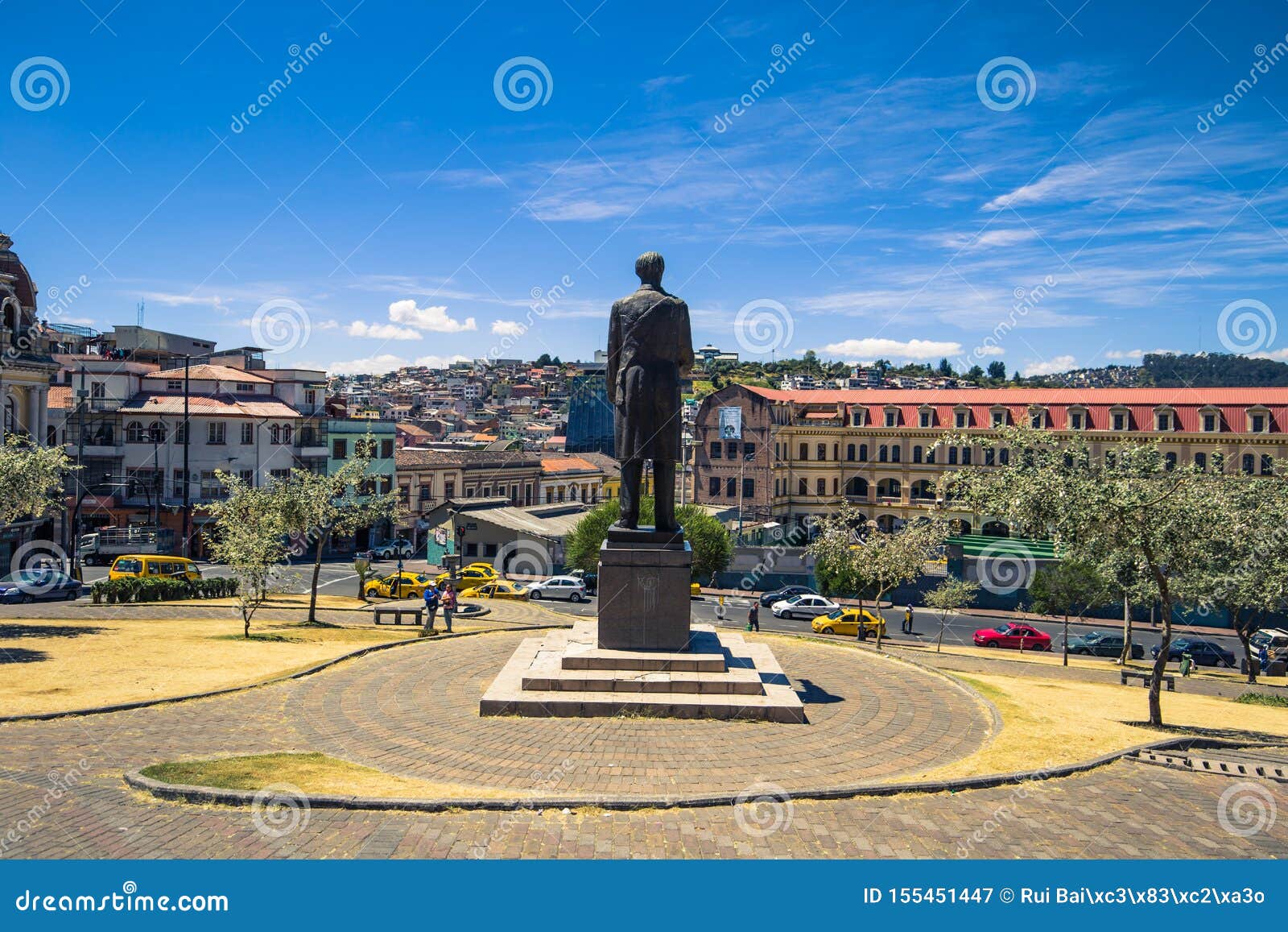 Quito - August 17, 2018: Historic Center of AQuito, Ecuador Stock Image