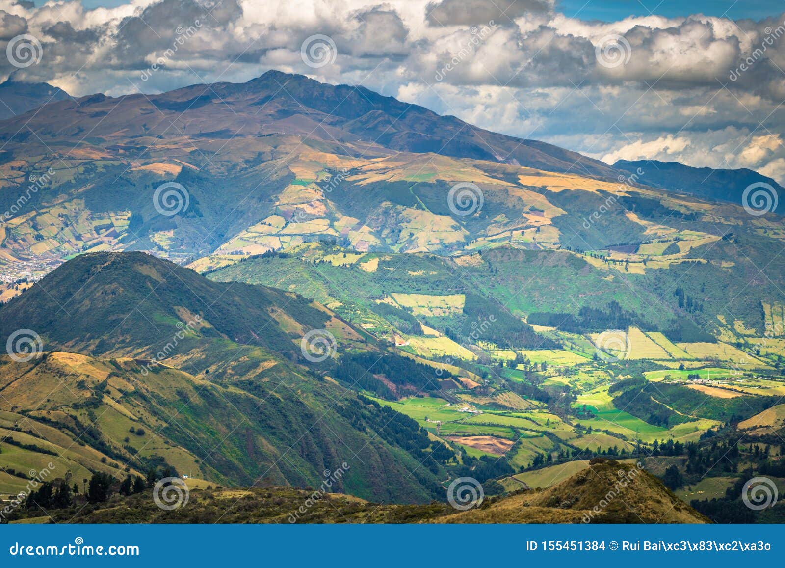 Quito August 21, 2018 Landscape Around the City of Quito, Ecuador