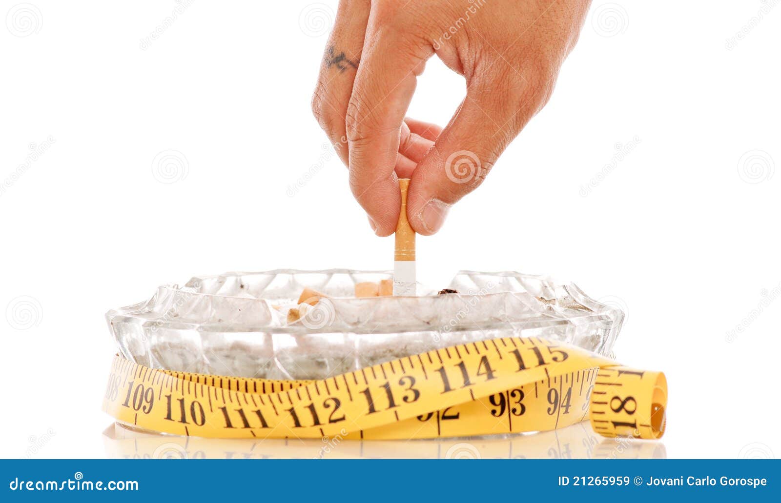Quitting and Gaining Weight Stock Image Image of ashtray, health