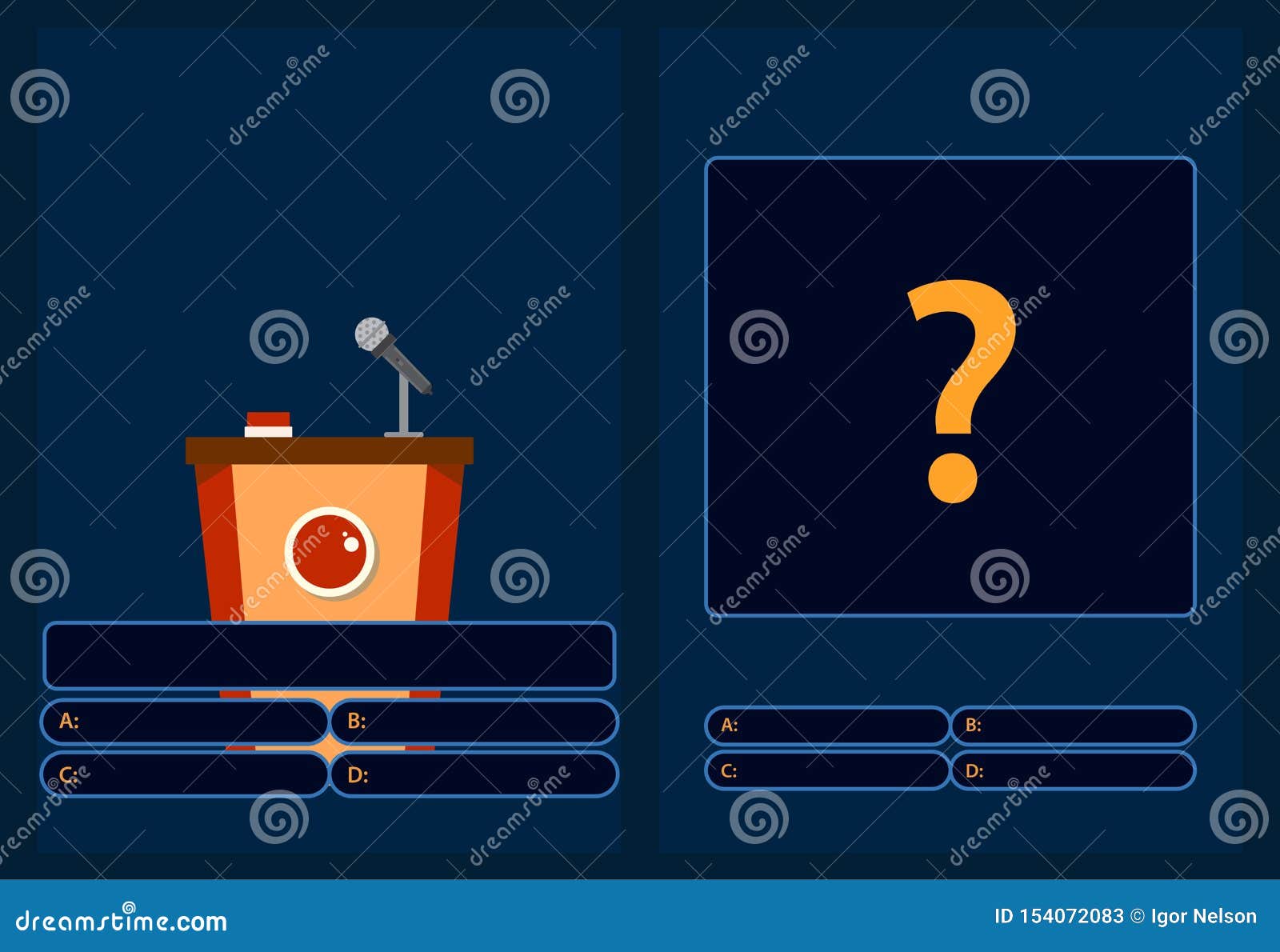 Quiz Brainy Game With Question Quiz Game With Answers Colorful Flat Quiz Brainy Game With Question Quiz Game With Answers Colorful Flat