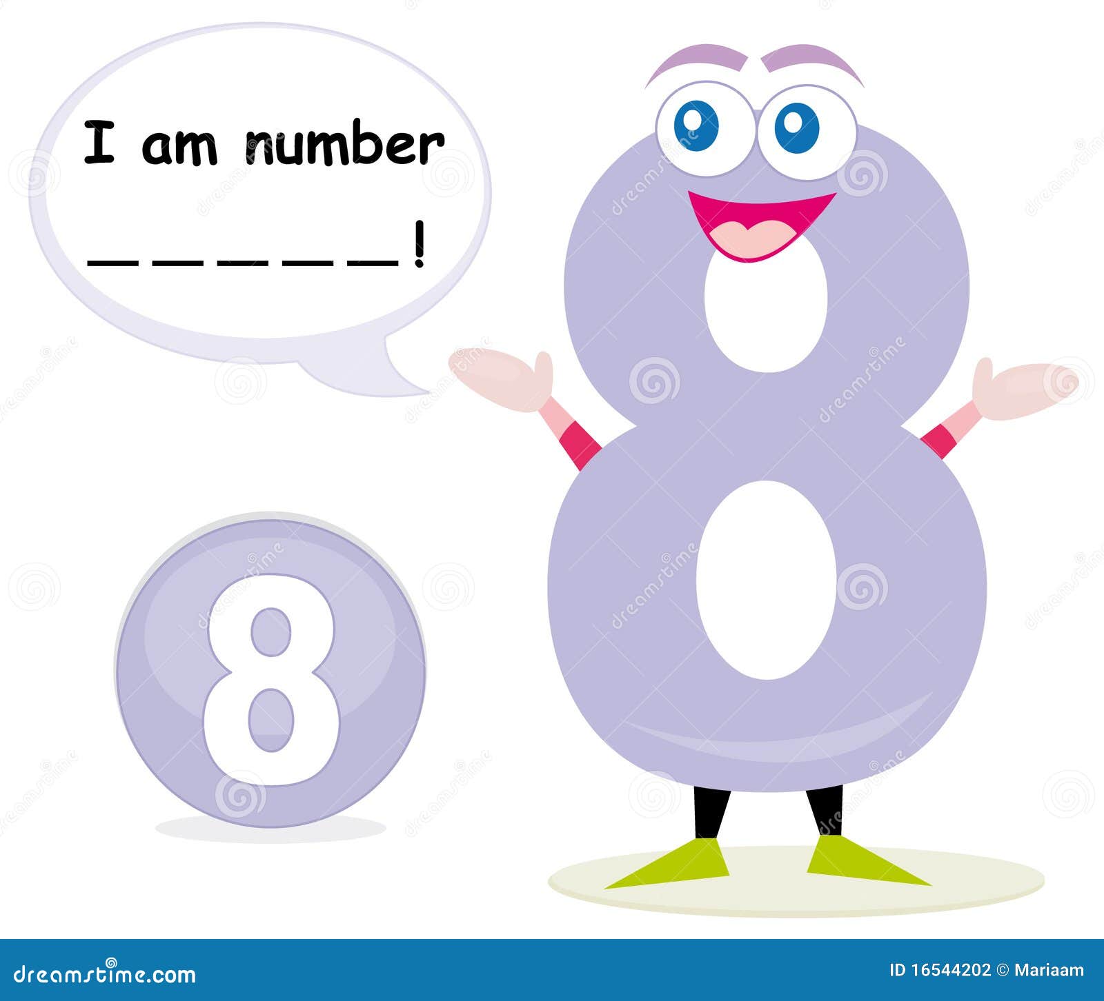 quiz game with number eight