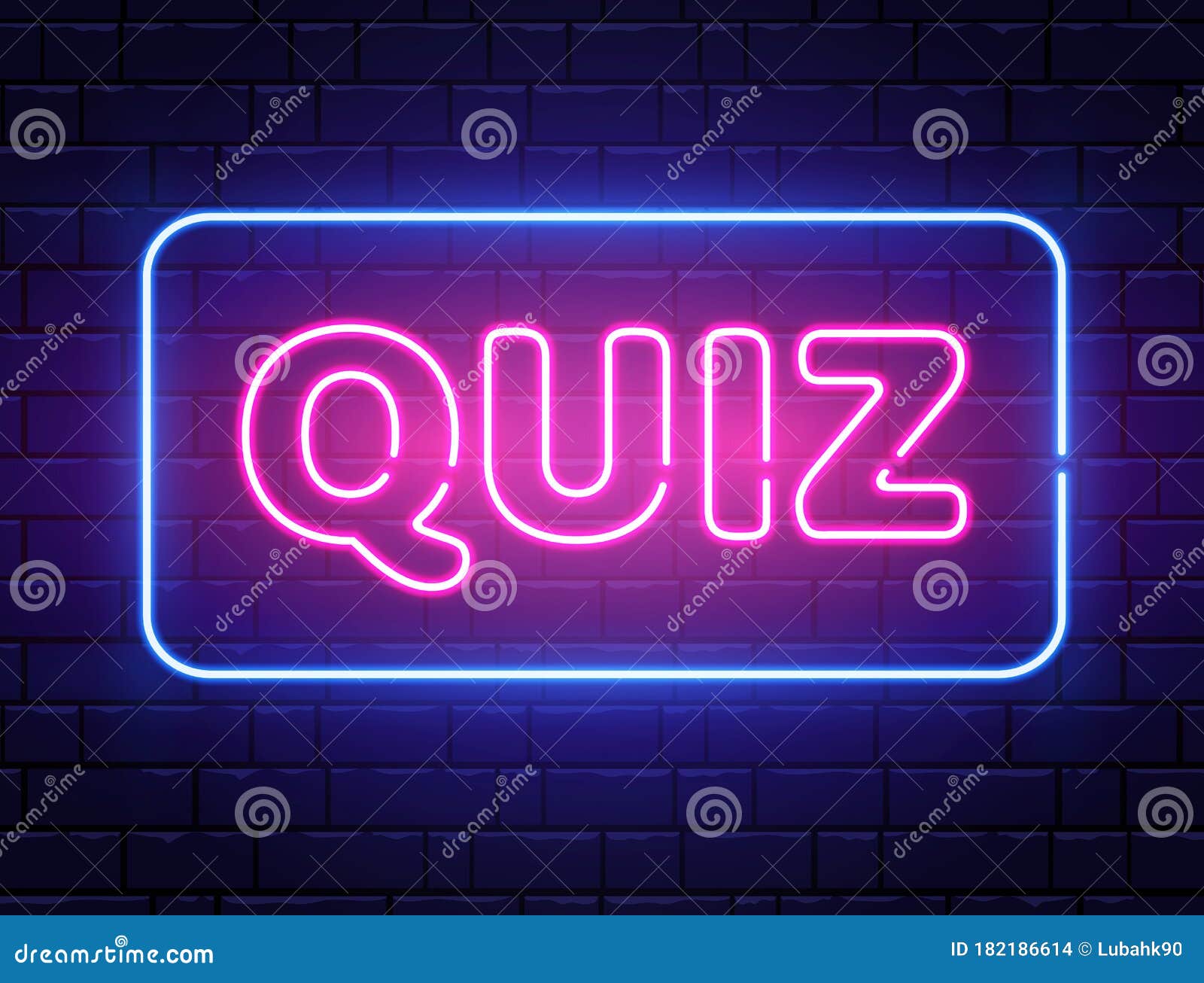 Online quiz neon light icon. Quiz app. Play intellectual game