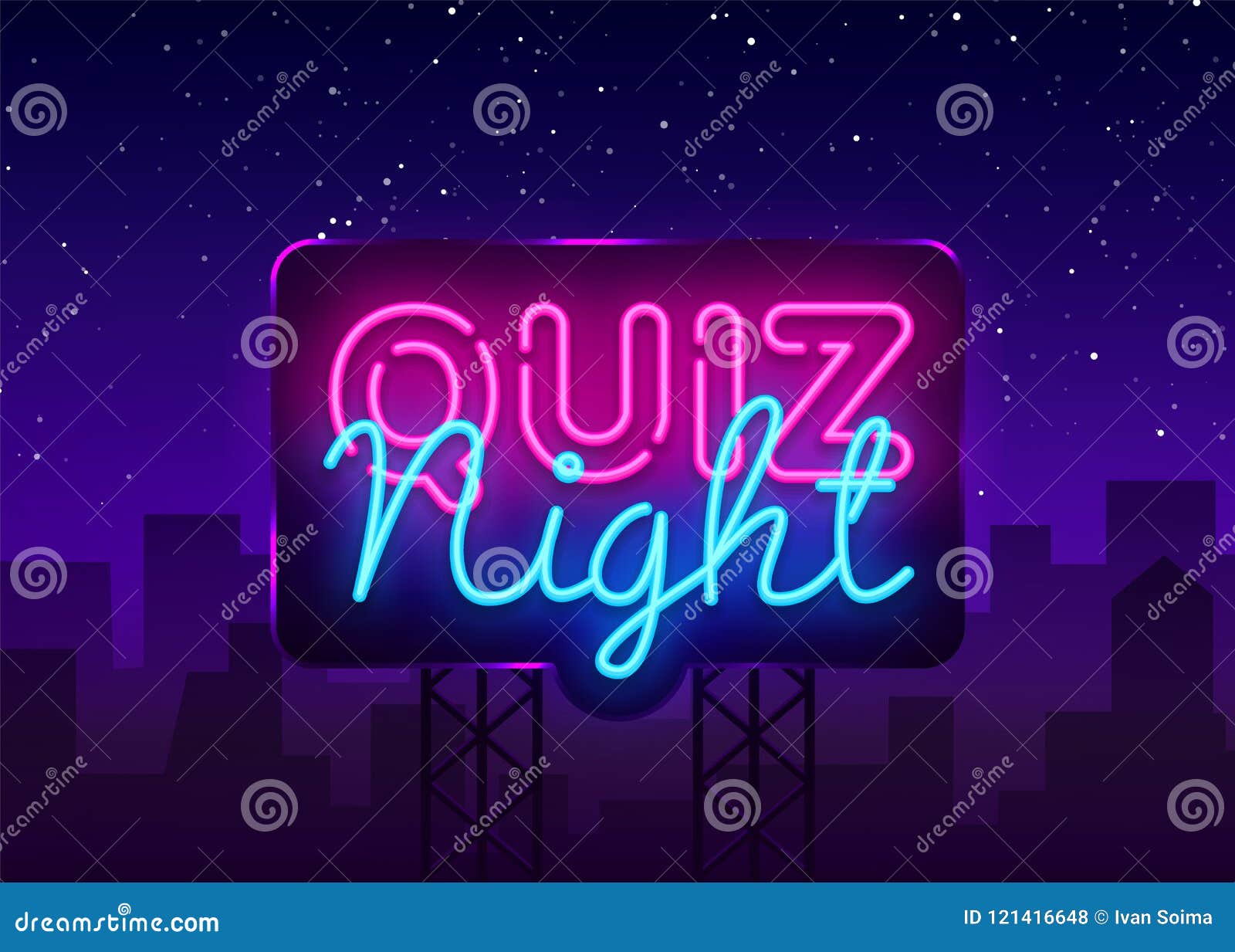 Quiz Night Announcement Poster Vector Design Template. Quiz Night Within Trivia Night Flyer Template Free