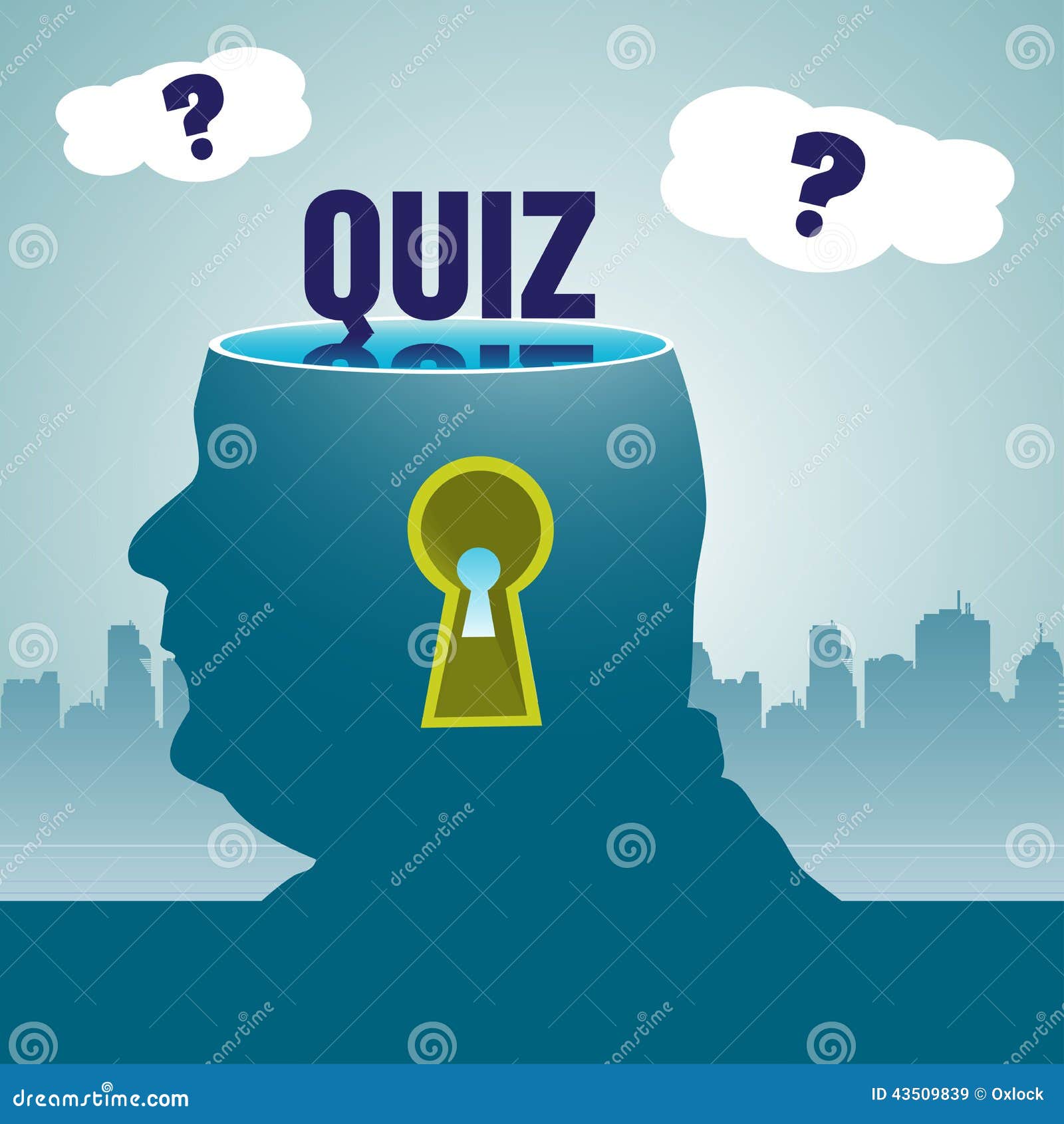 Quiz Theme Stock Vector Image Of City Message Artwork 43509839