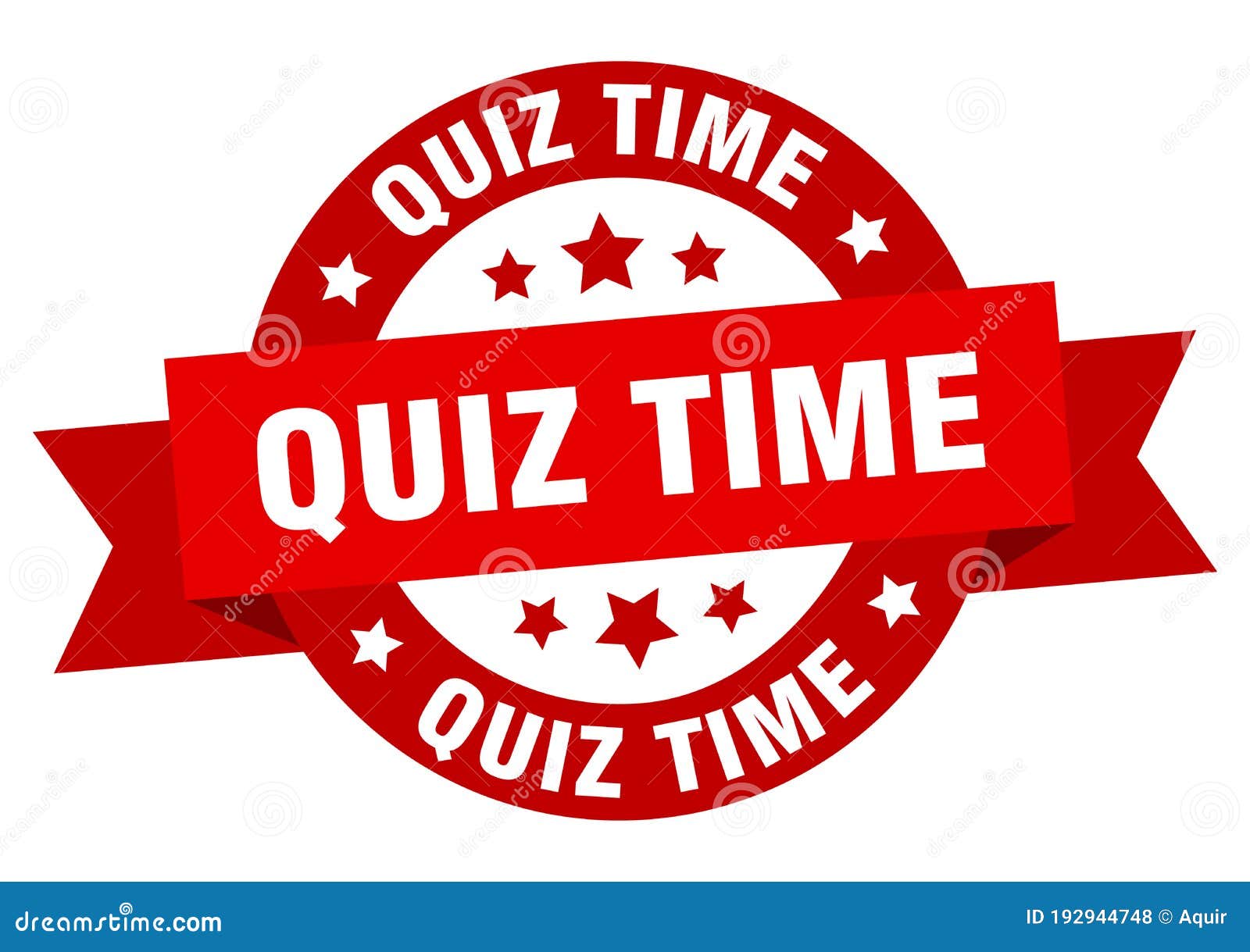 quiz time ribbon. quiz time isolated band sign. quiz time banner