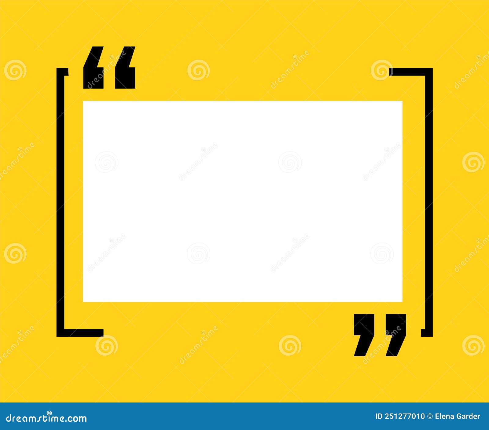 Quote Box Frames Set. Textbox Frame Design Template Stock Vector