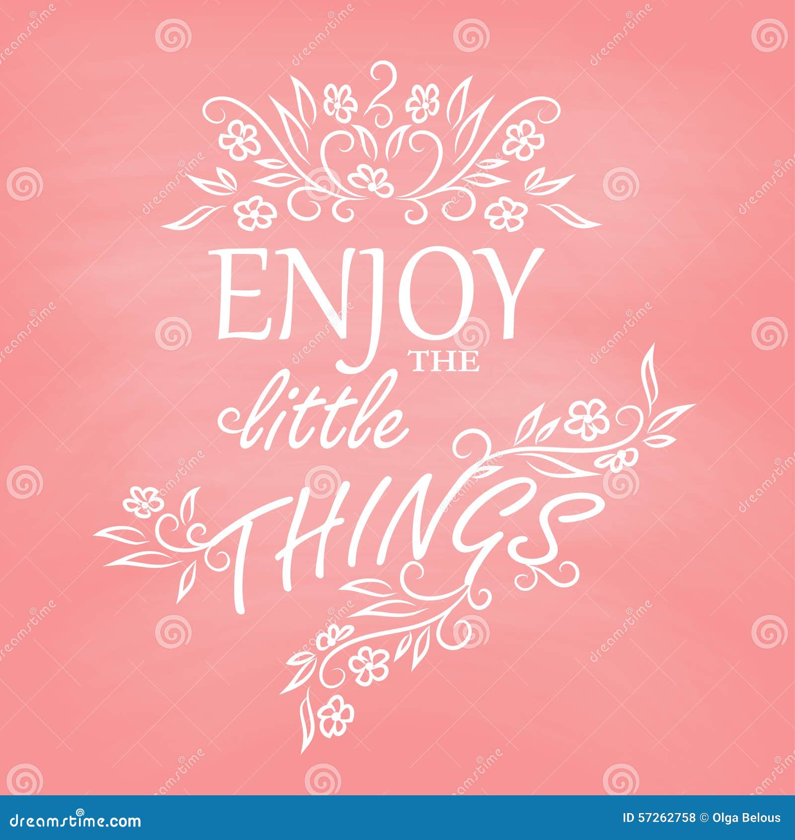 quote floral pattern blackboard background vector illustration 57262758