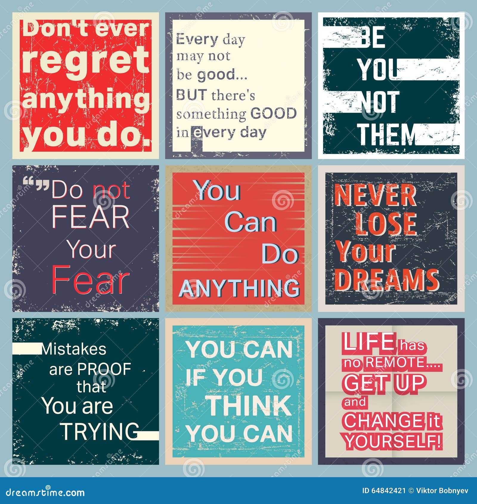 Download Quote motivational set stock vector. Illustration of background - 64842421