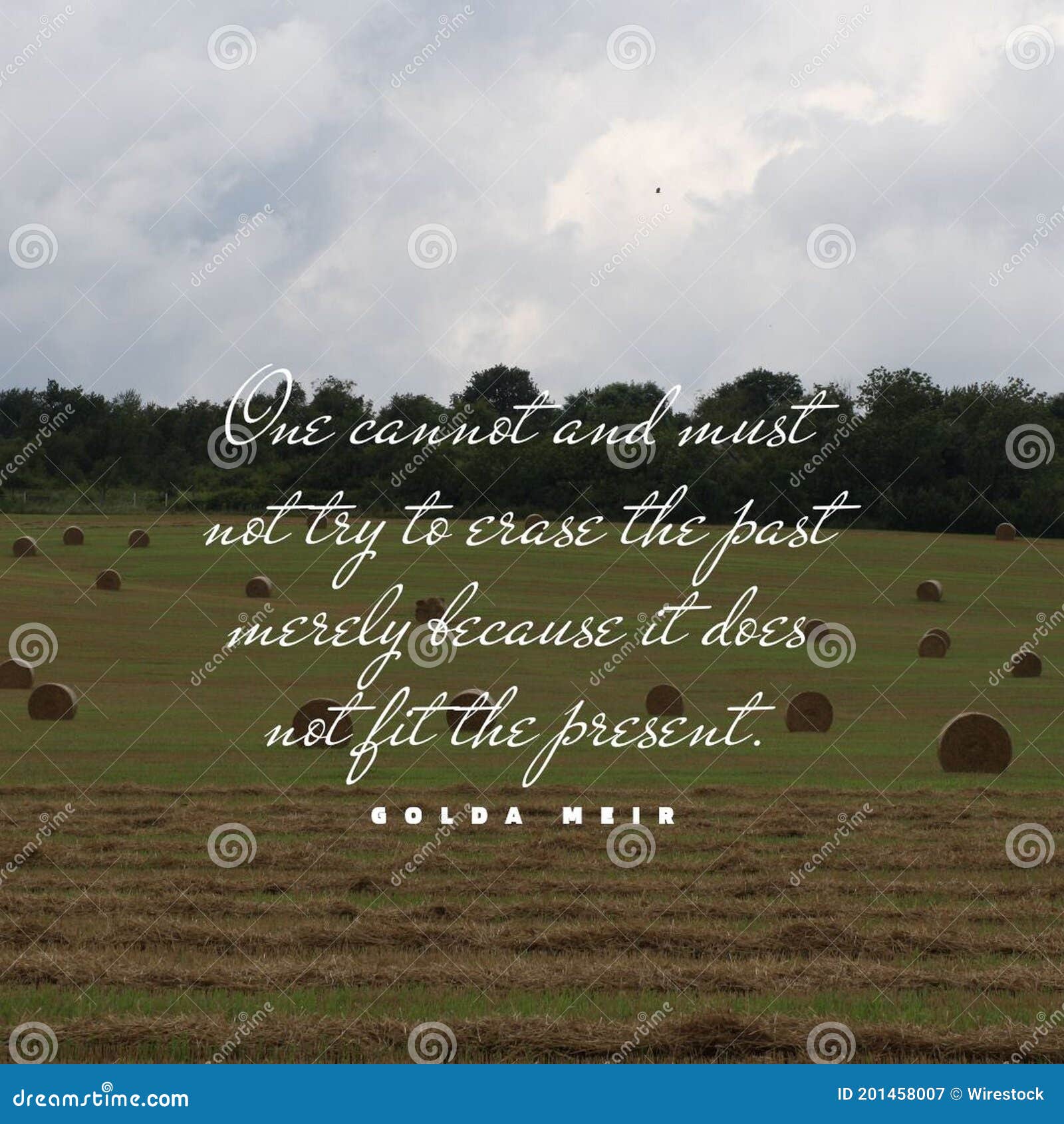 Quote One Cannot and Must Not Try To Erase the Past Merely because it Does Not Fit the Present