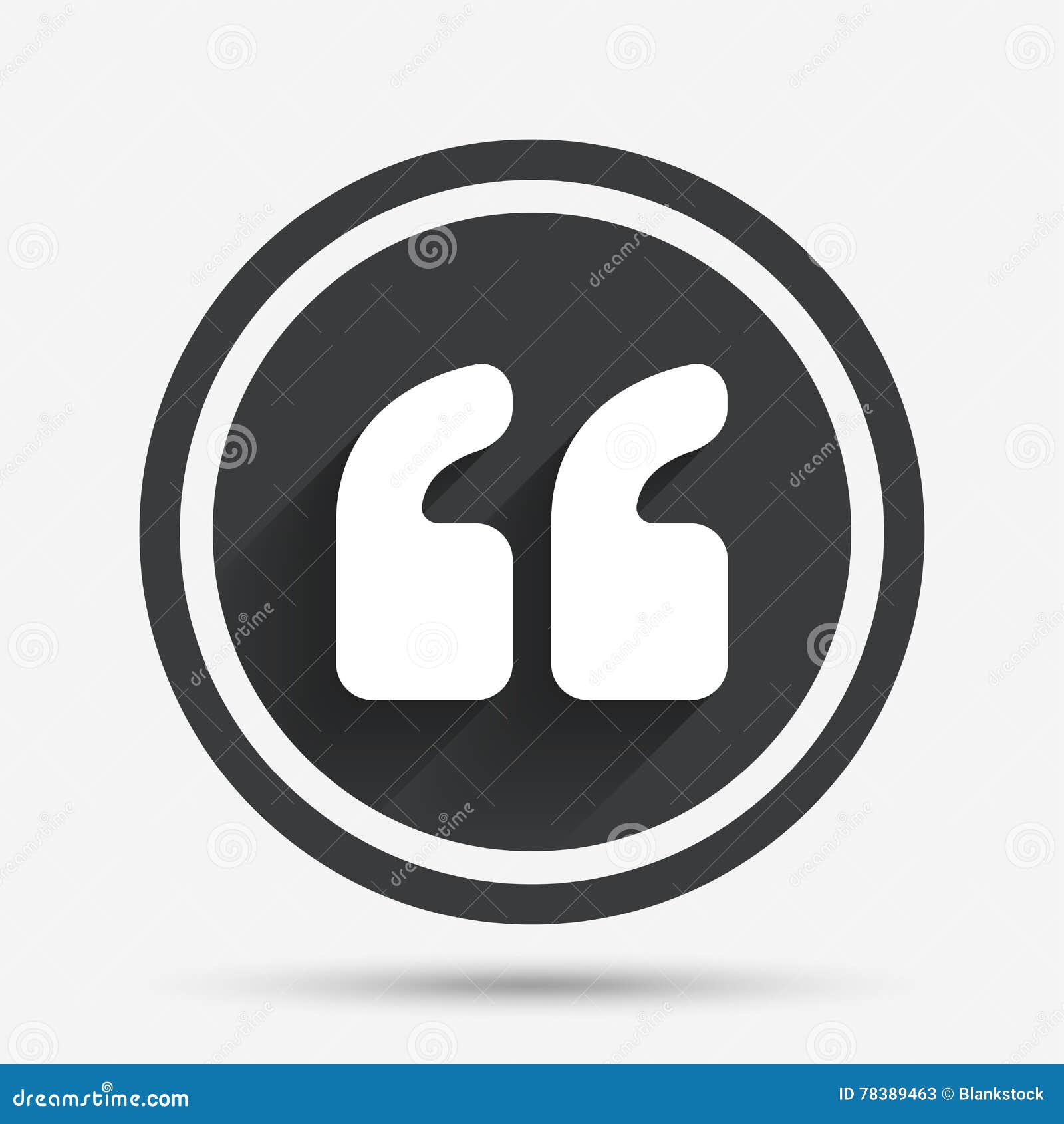 quote sign icon. quotation mark .