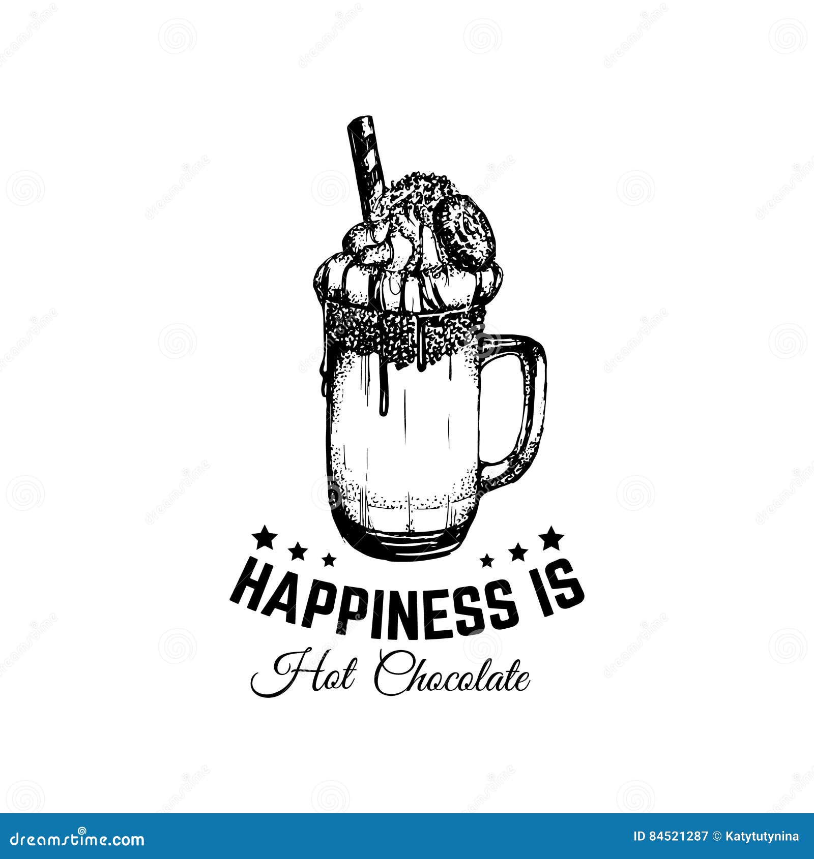 Quote Typographical Background About Hot Chocolate Stock Vector - Illustration of graphic, cocoa ...