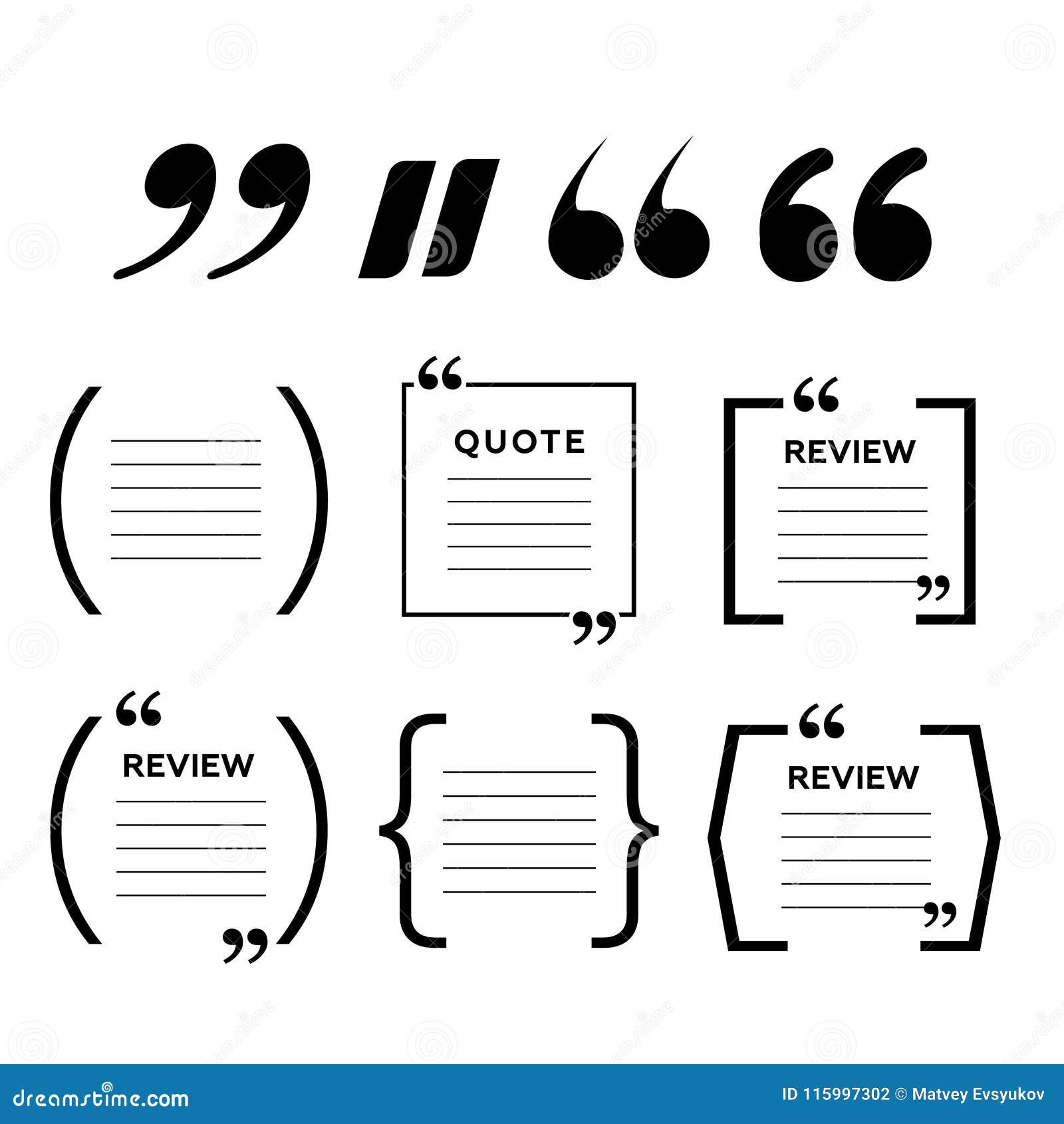 Download Quotes Icon Vector Set. Quote Marks Vector Symbol. Chat ...