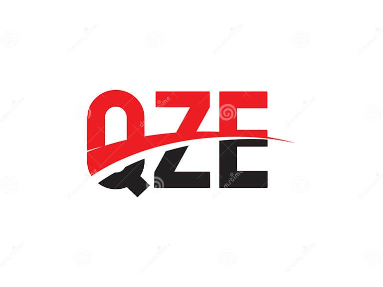 QZE Letter Initial Logo Design Vector Illustration Stock Vector ...