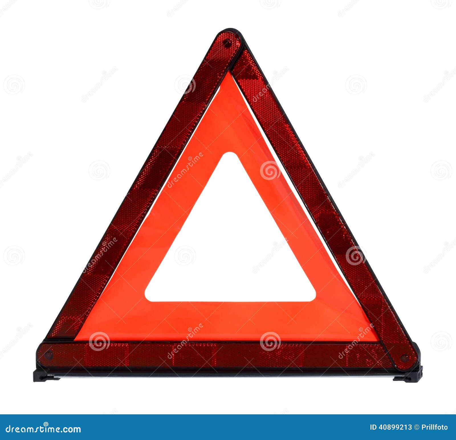 Réflecteur Triangulaire De Sécurité Image stock - Image du rouge,  r3fléchissant: 40899213