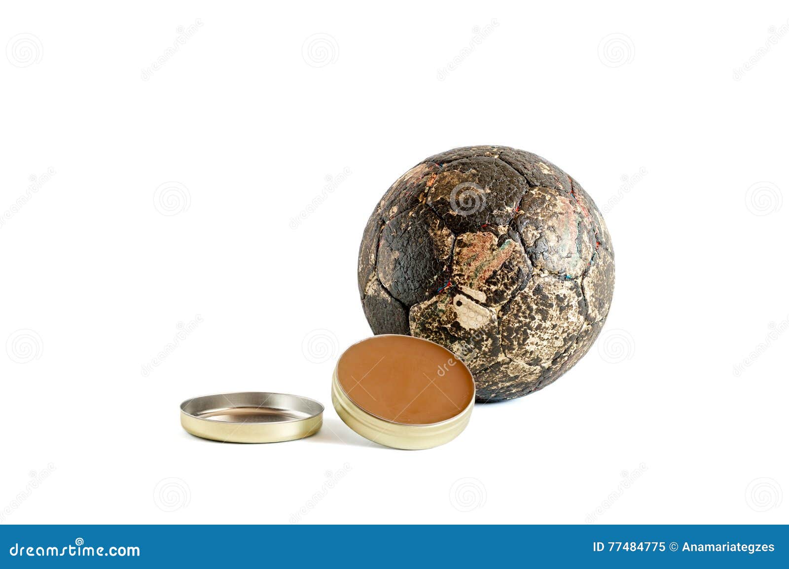 Résine Et Boule Sale De Handball Image stock - Image du sport, collant:  77484775