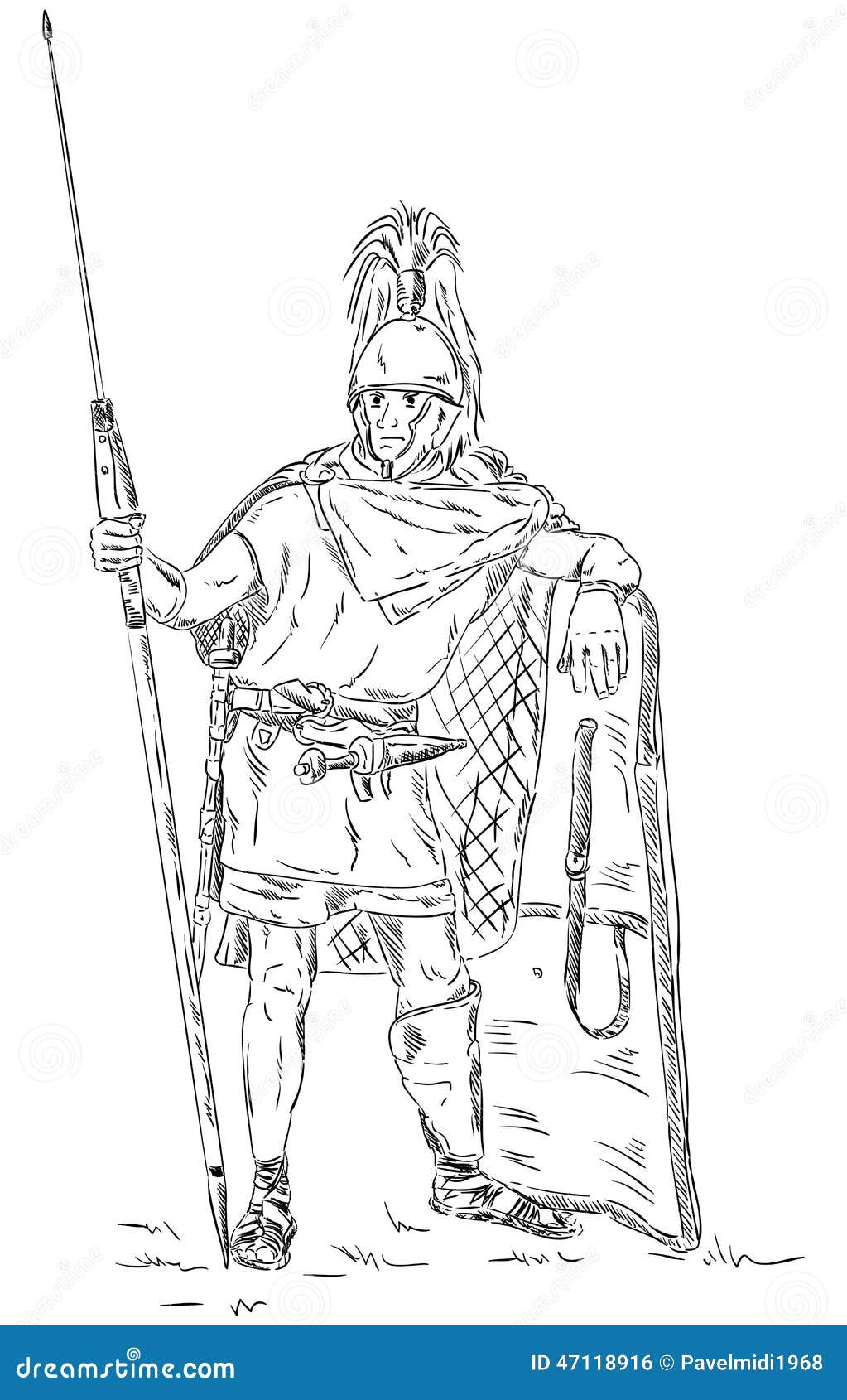 römischer soldat legionnär vektor abbildung