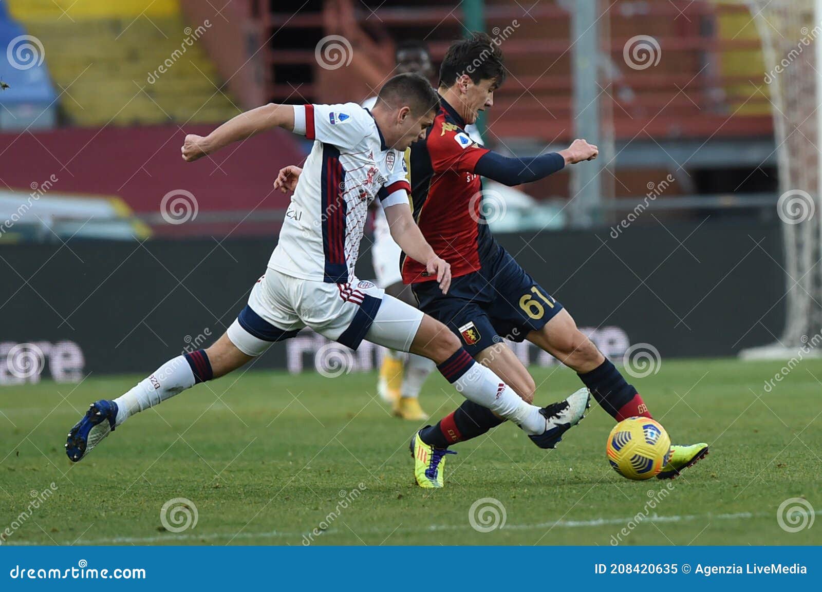 Genoa CFC Vs Cagliari Calcio Editorial Image - Image of highiest