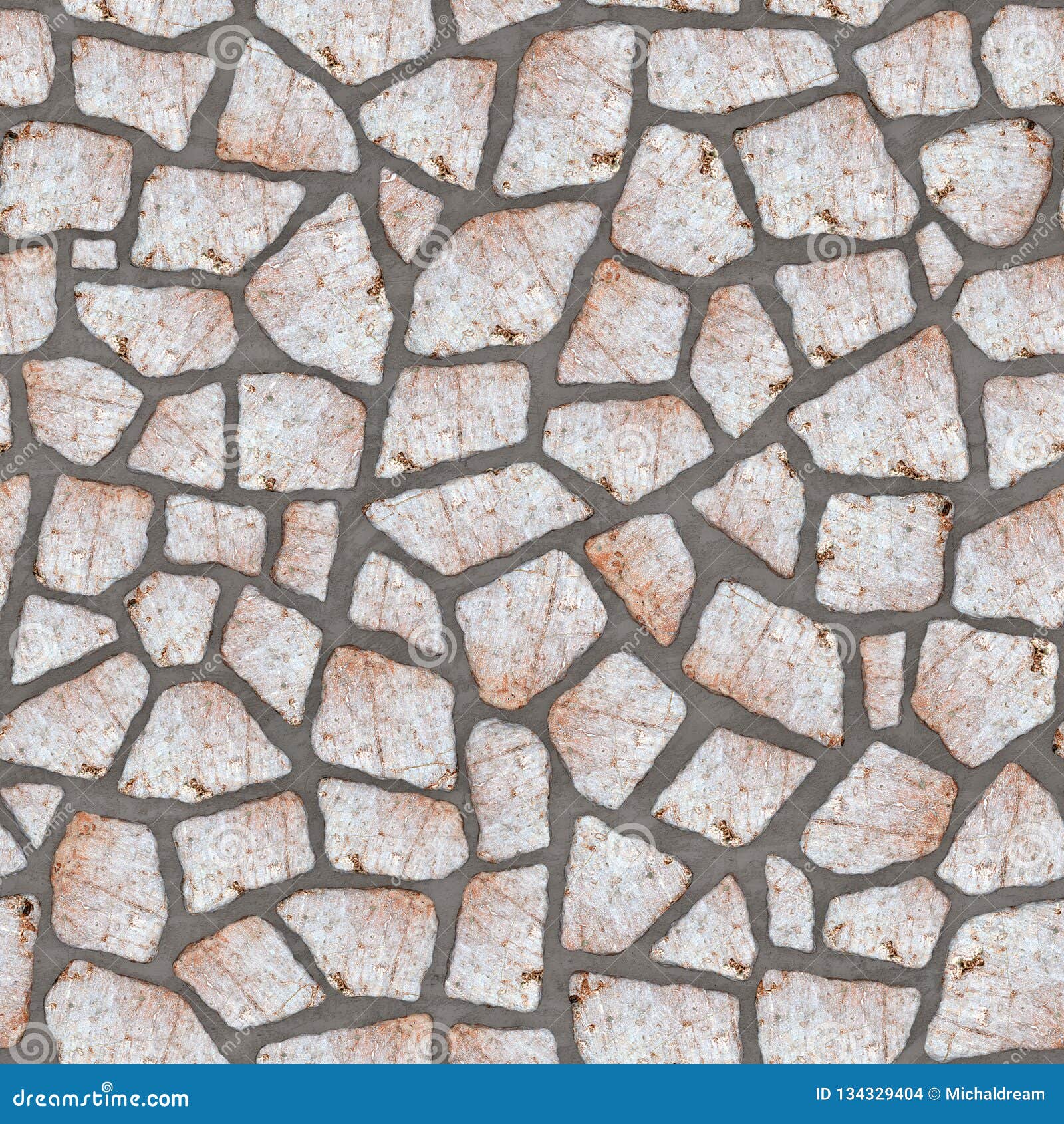 R160 Seamless Texture Stone Wall Stock Illustration