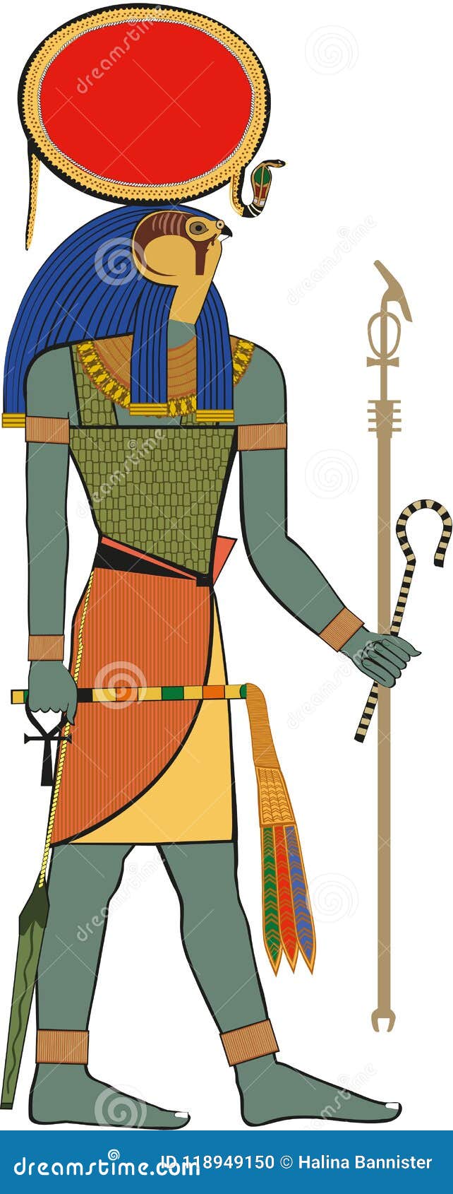 Ancient Egyptian God Ra Stock Illustration Illustration Of Ancient 118949150