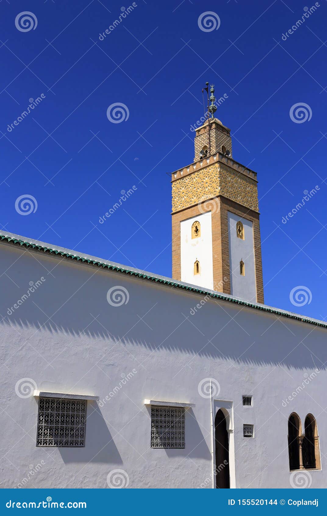 rabat, morocco. ahl fas, or royal palace mosque.