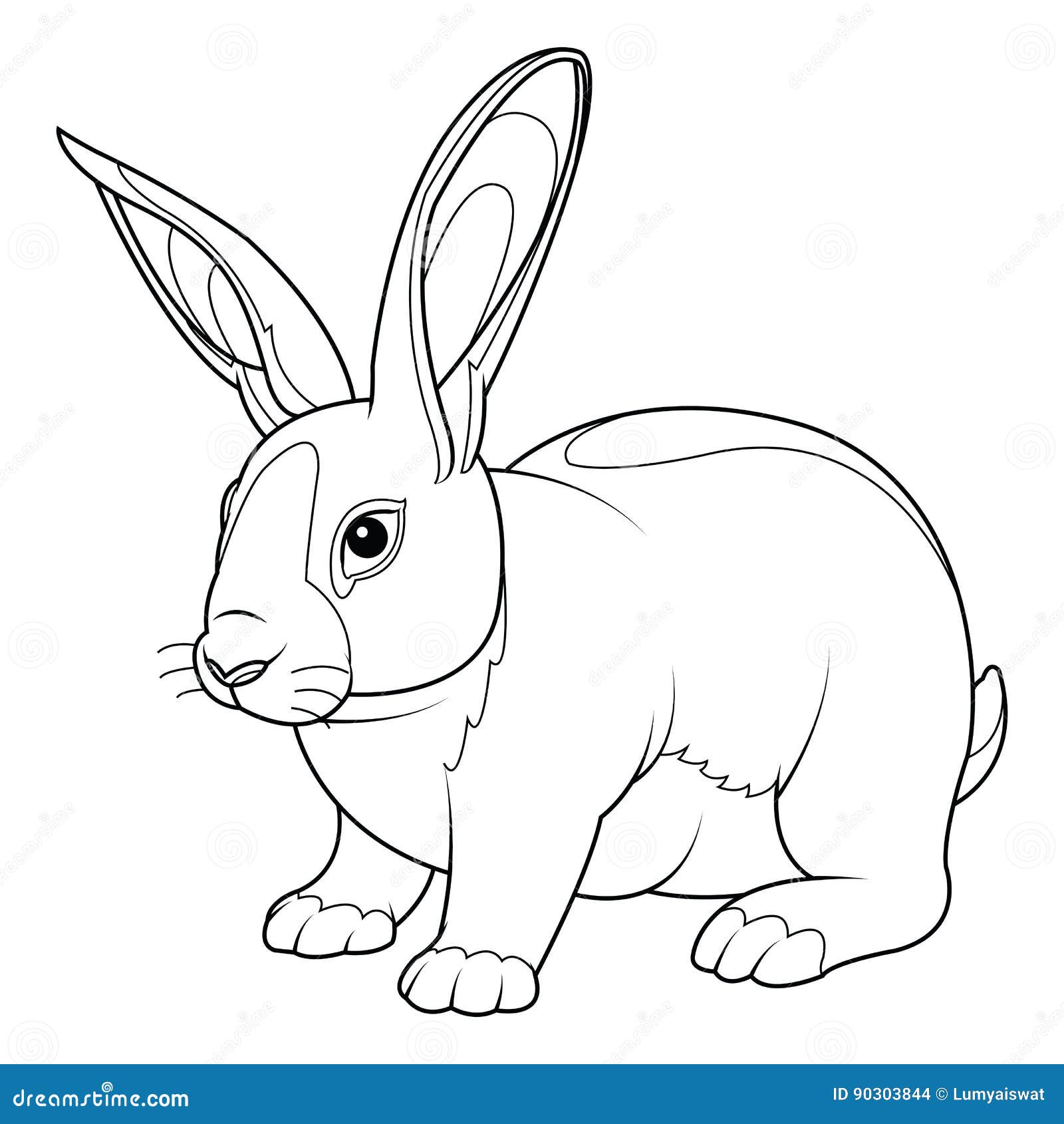 5500 Realistic Bunny Coloring Pages  HD