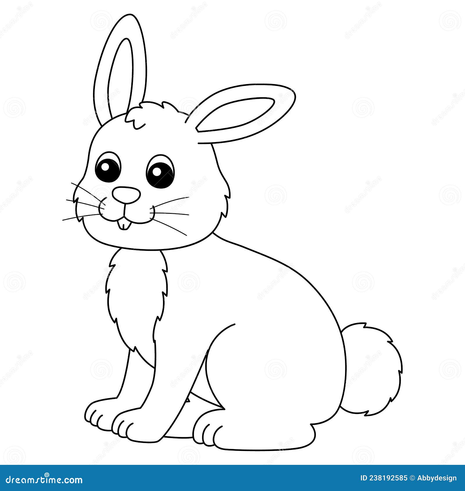 rabbit coloring page