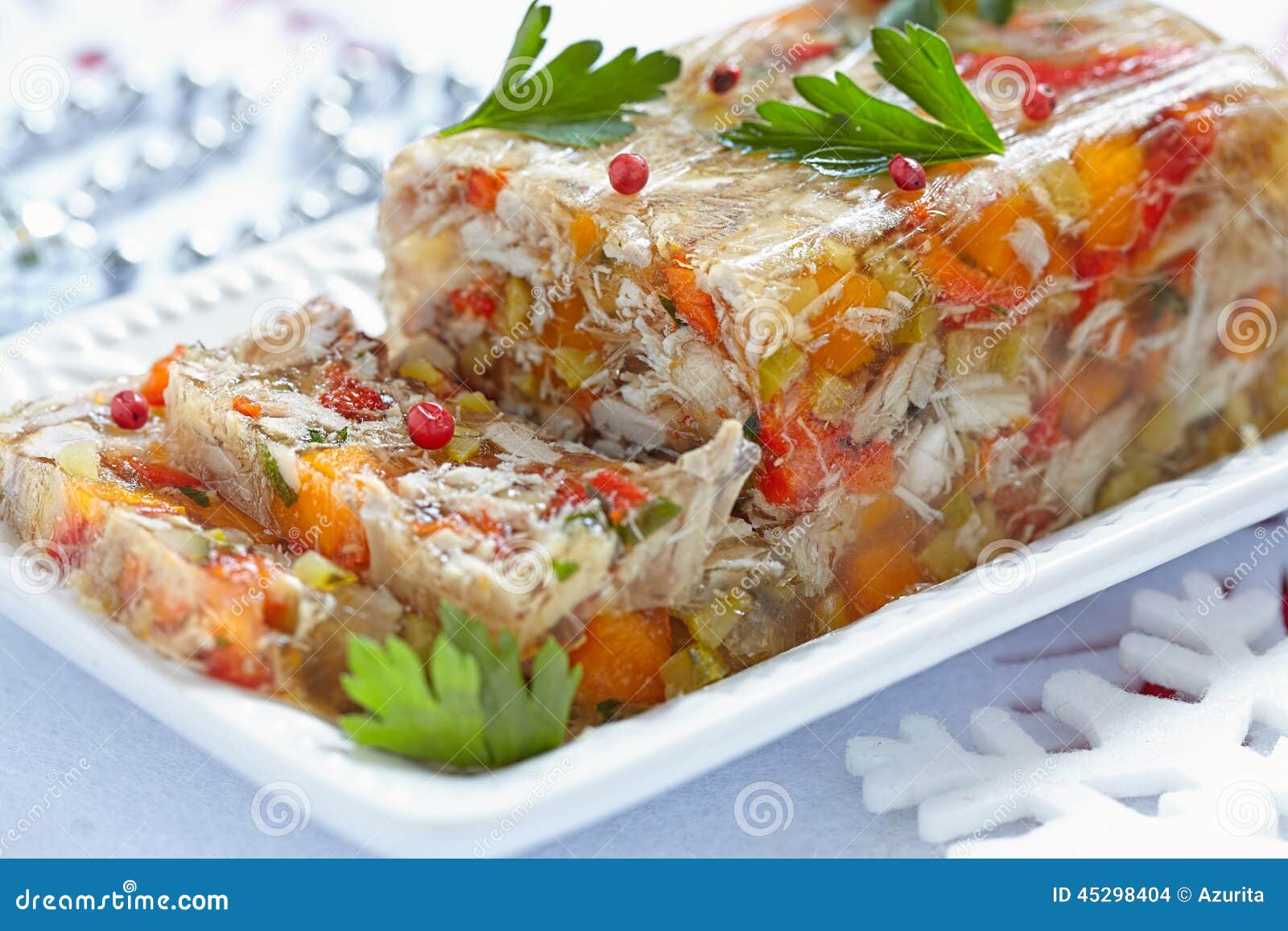 Rabbit Galantine with Vegetables Stock Photo - Image of dukan, healthy ...