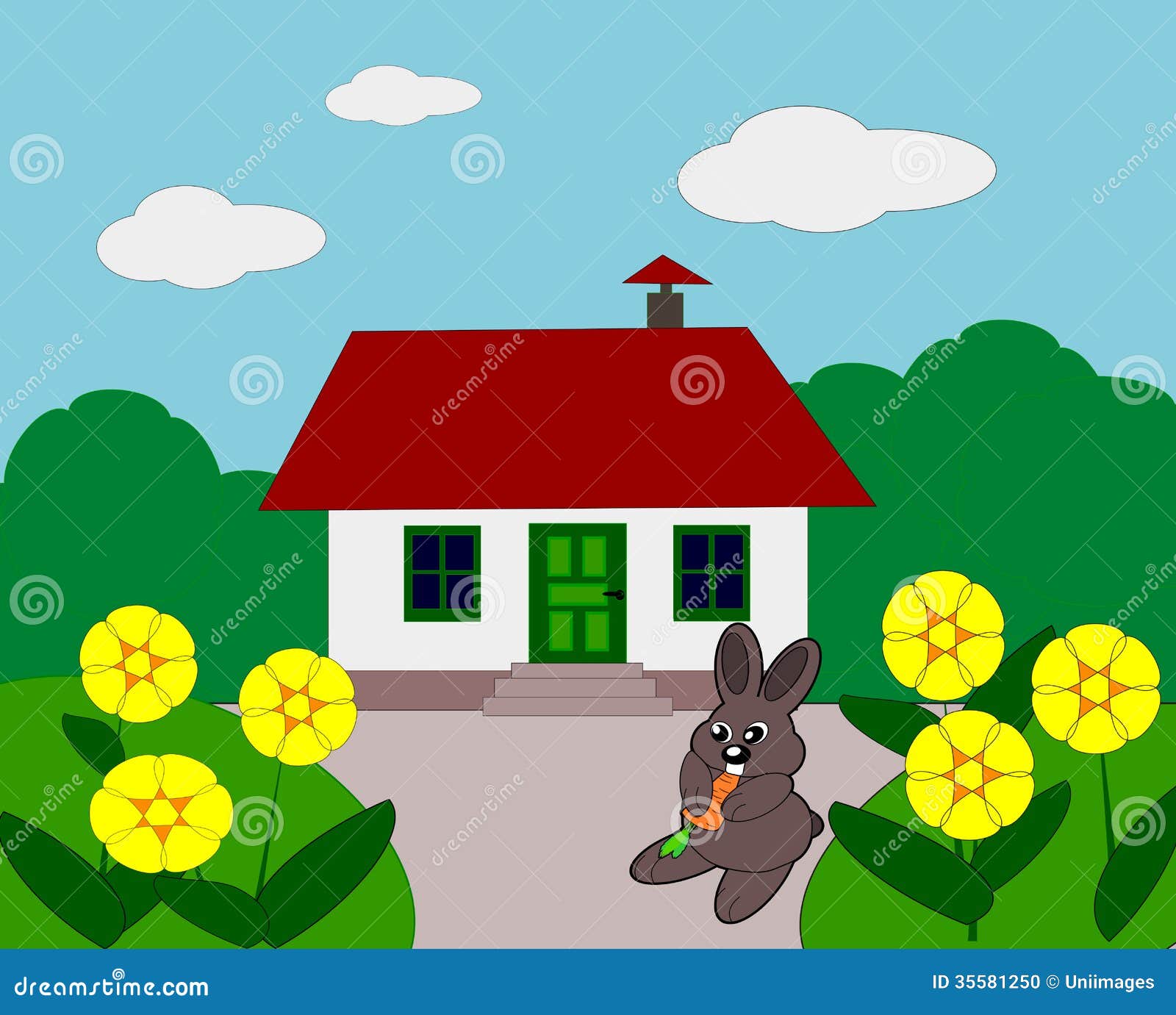 house with garden clipart - photo #20