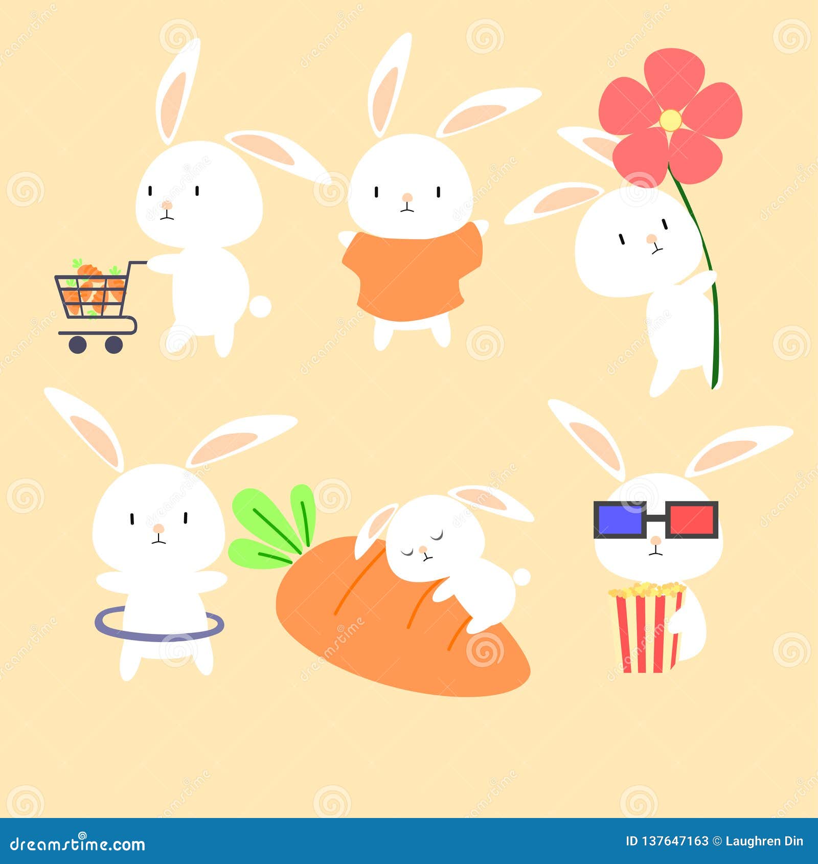 rabbit daily life set series