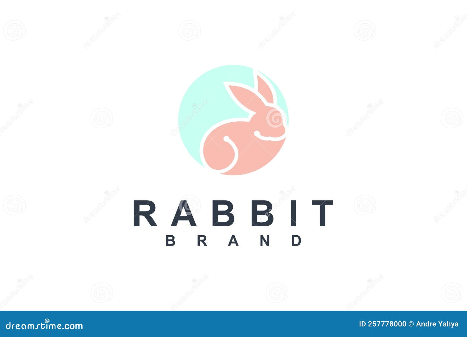 Rabbit Logo Template Design Vector Icon Illustration. Stock Vector