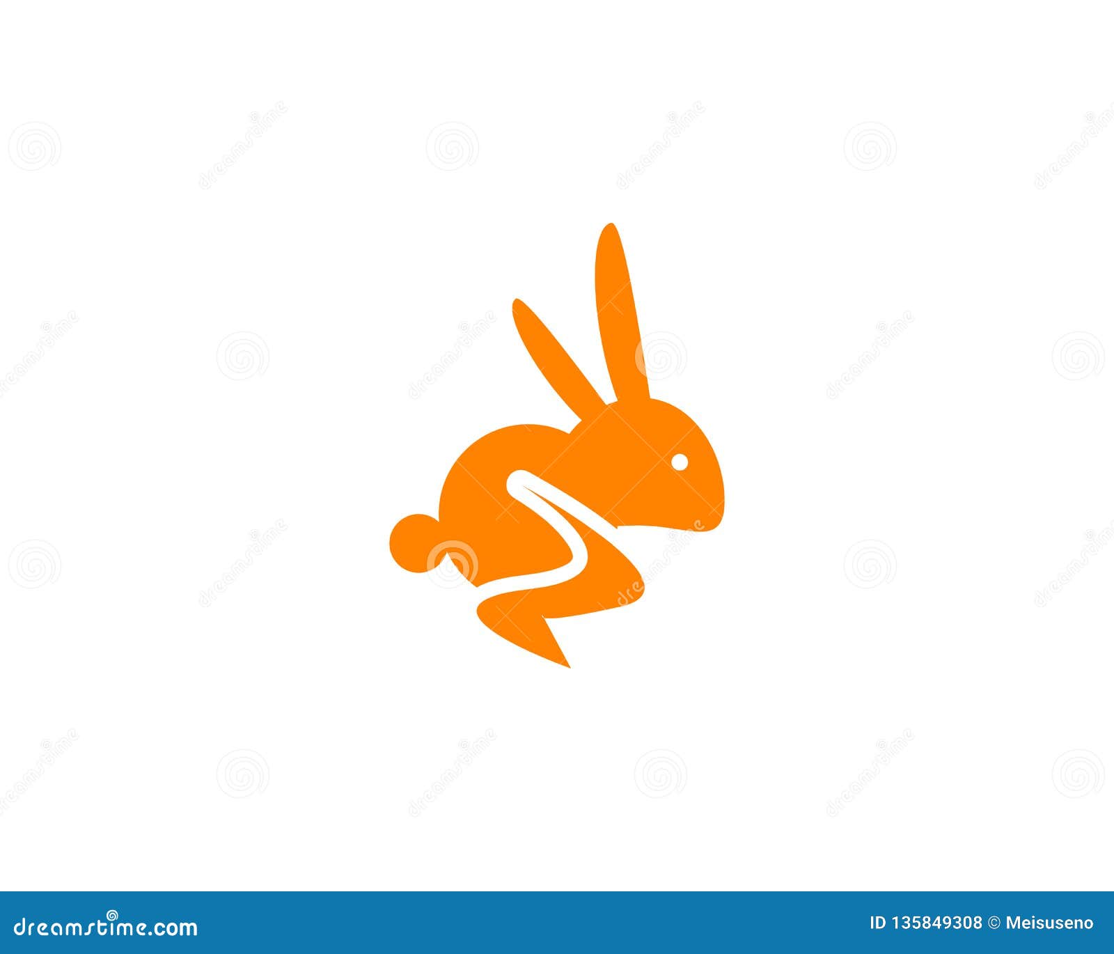 Rabbit Logo Template Vector Icon Symbol Illustration Stock Vector