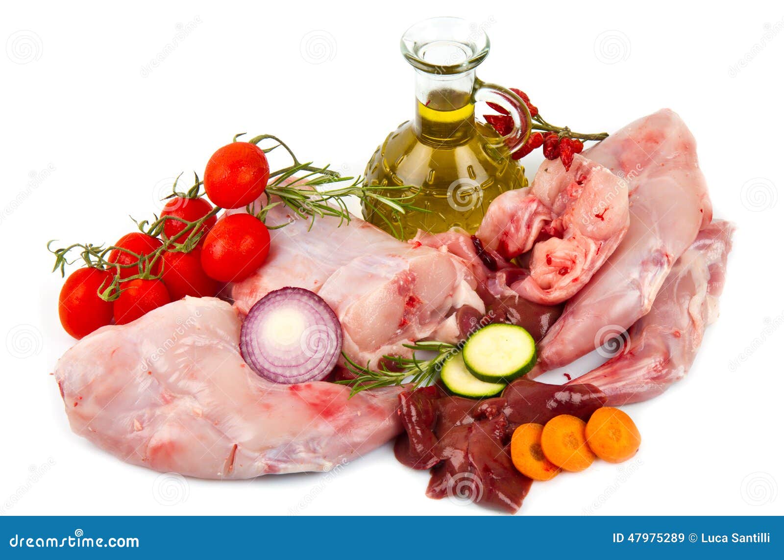 Rabbit meat stock image. Image of ingredient, onion, product 47975289