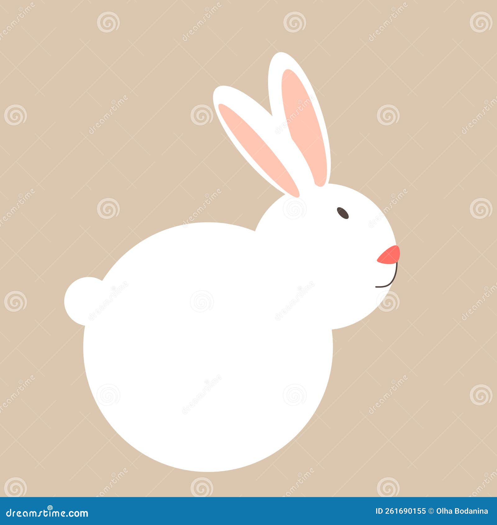 the rabbit is minimalistic white, the hare with pink ears is a  of the twenty-third new year.