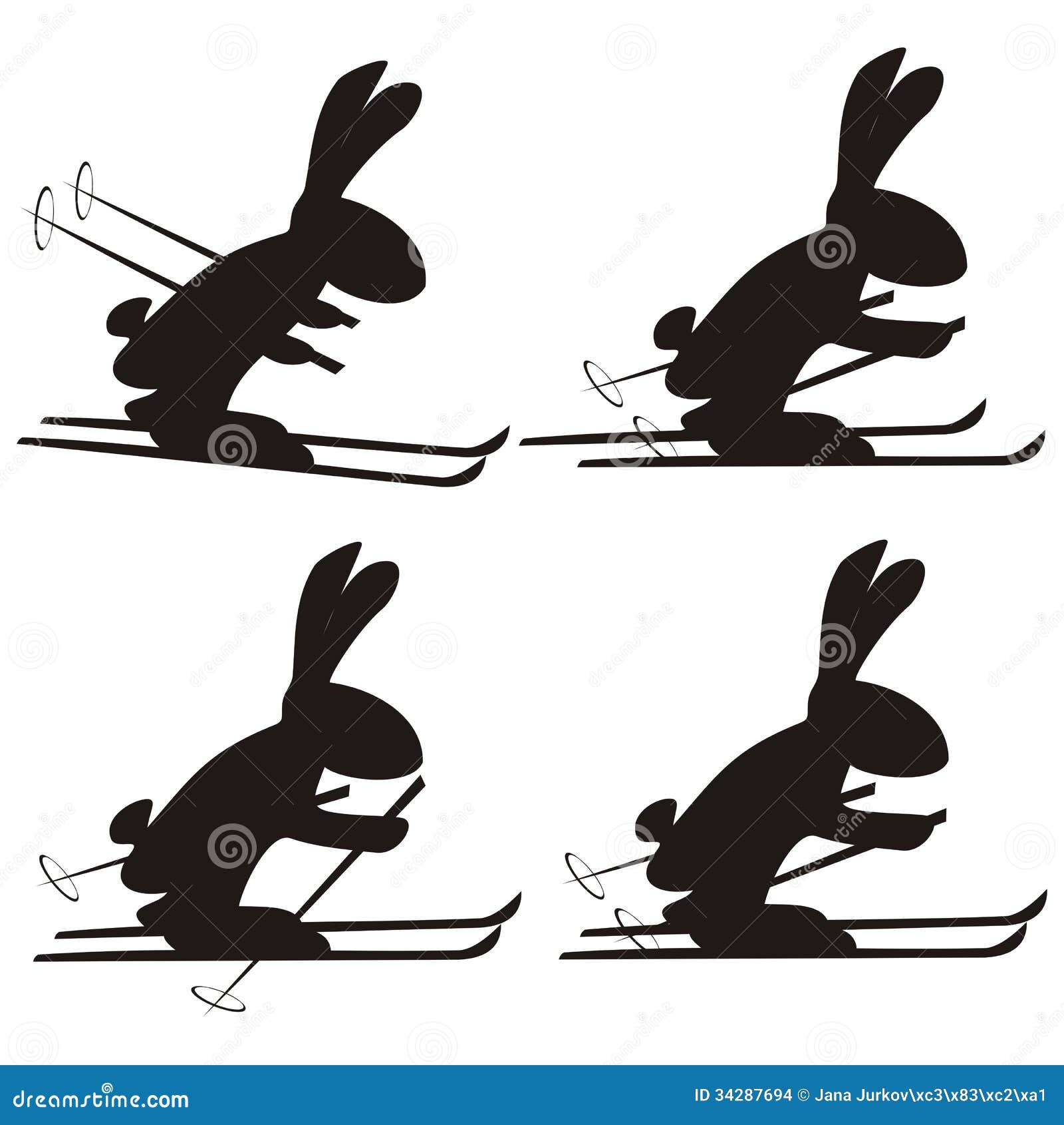 Rabbit stock vector. Illustration of practice, fauna - 34287694