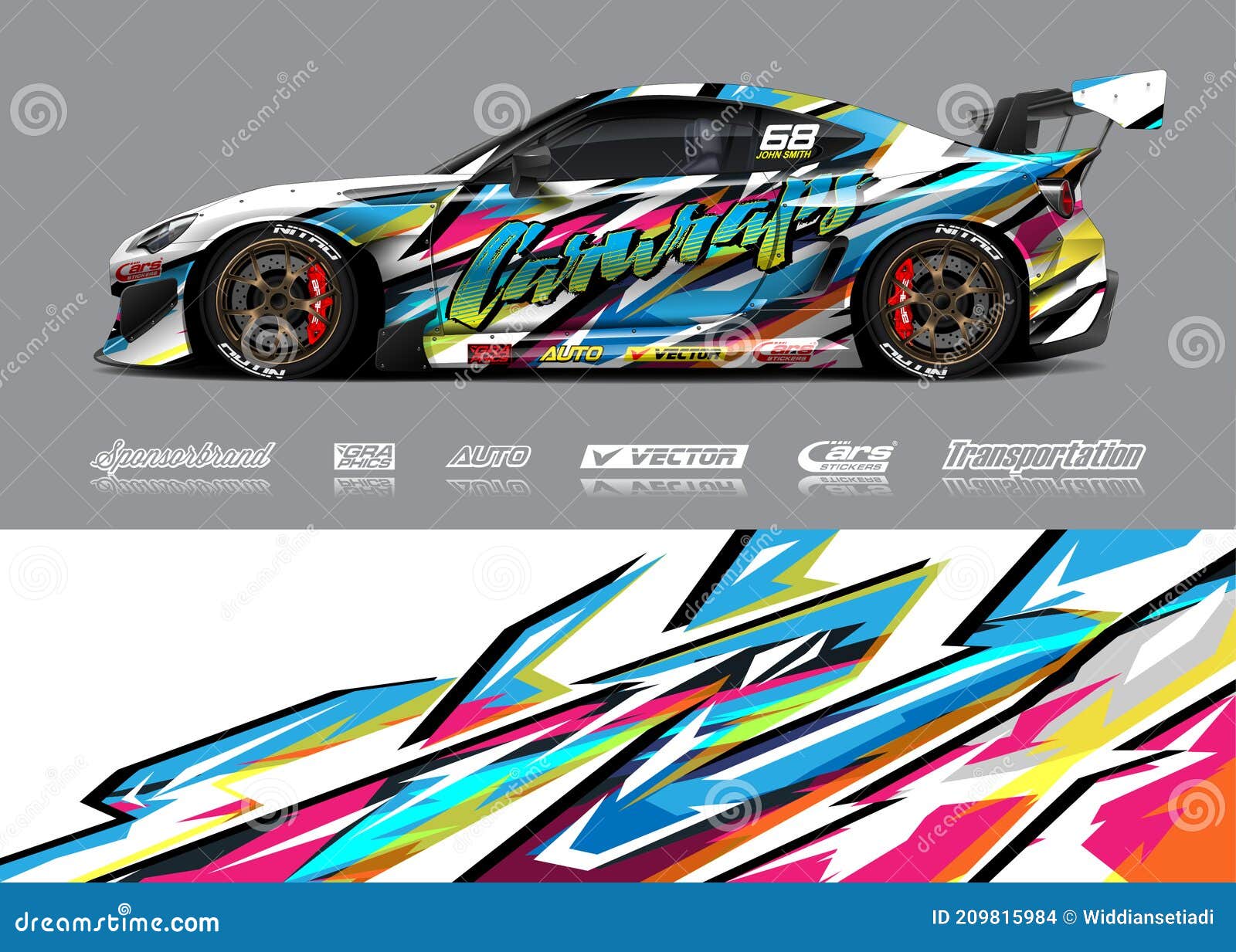race car livery  for racing stripe, vinyl car wrap and decal stickers.