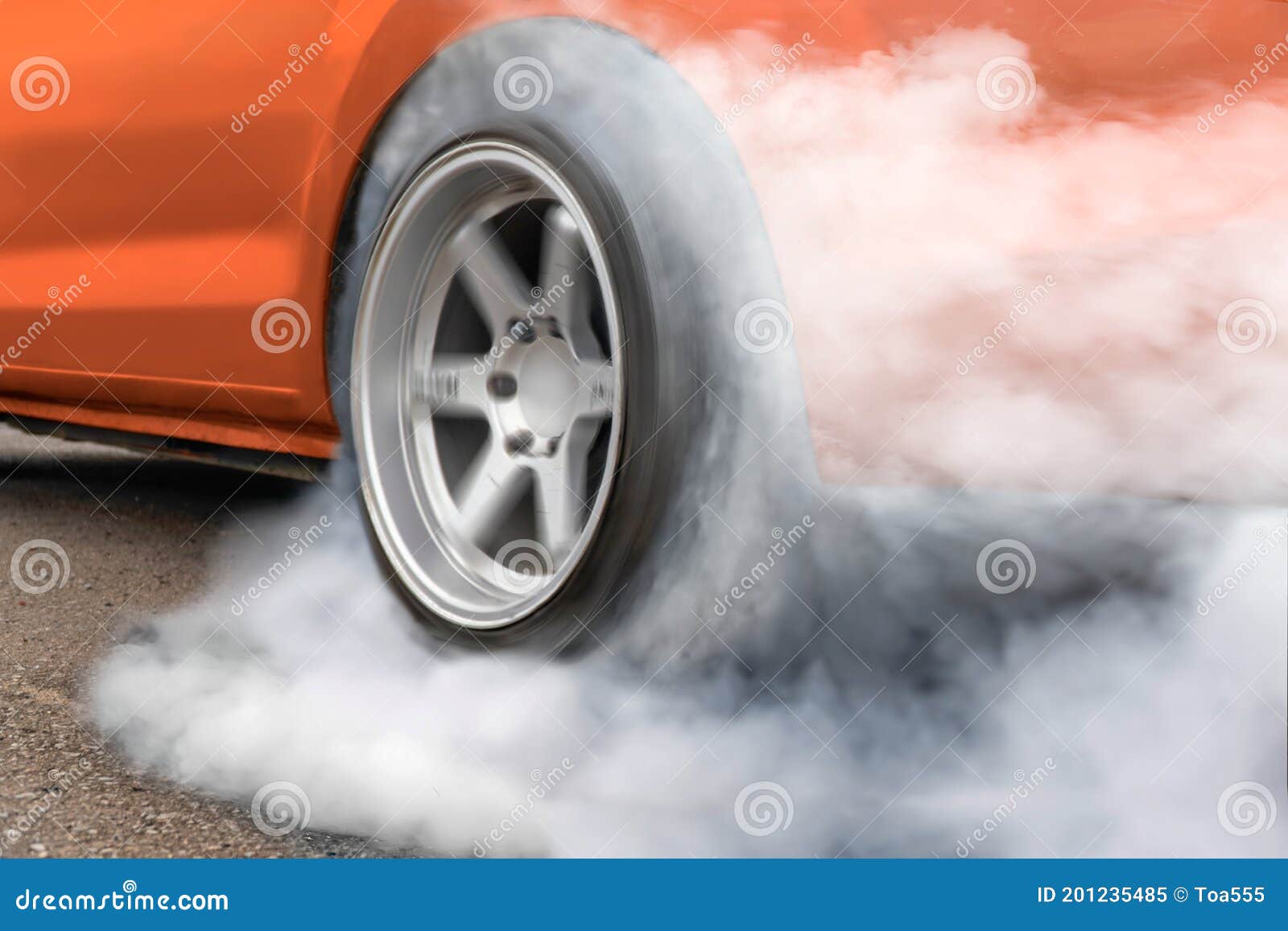 Race Drift Car Burning Tires on Playground Stock Image Image of drive